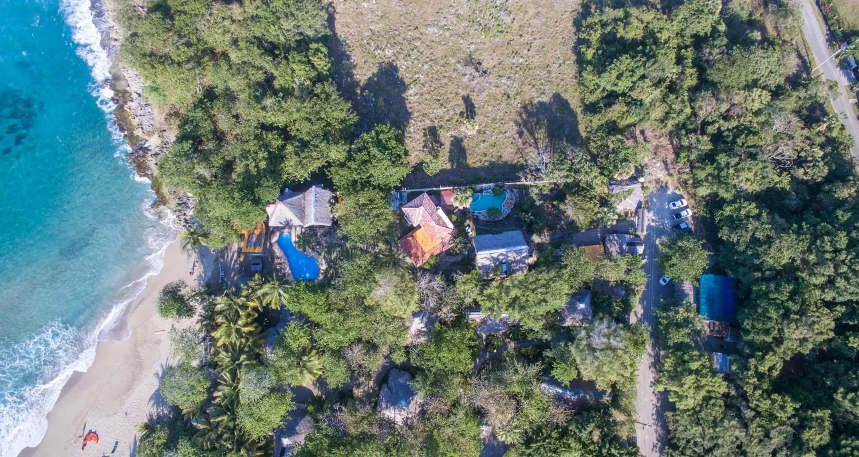 Bird's eye view, Bird's-eye View in Cabarete Maravilla Eco Lodge Boutique Beach Surf & Kite