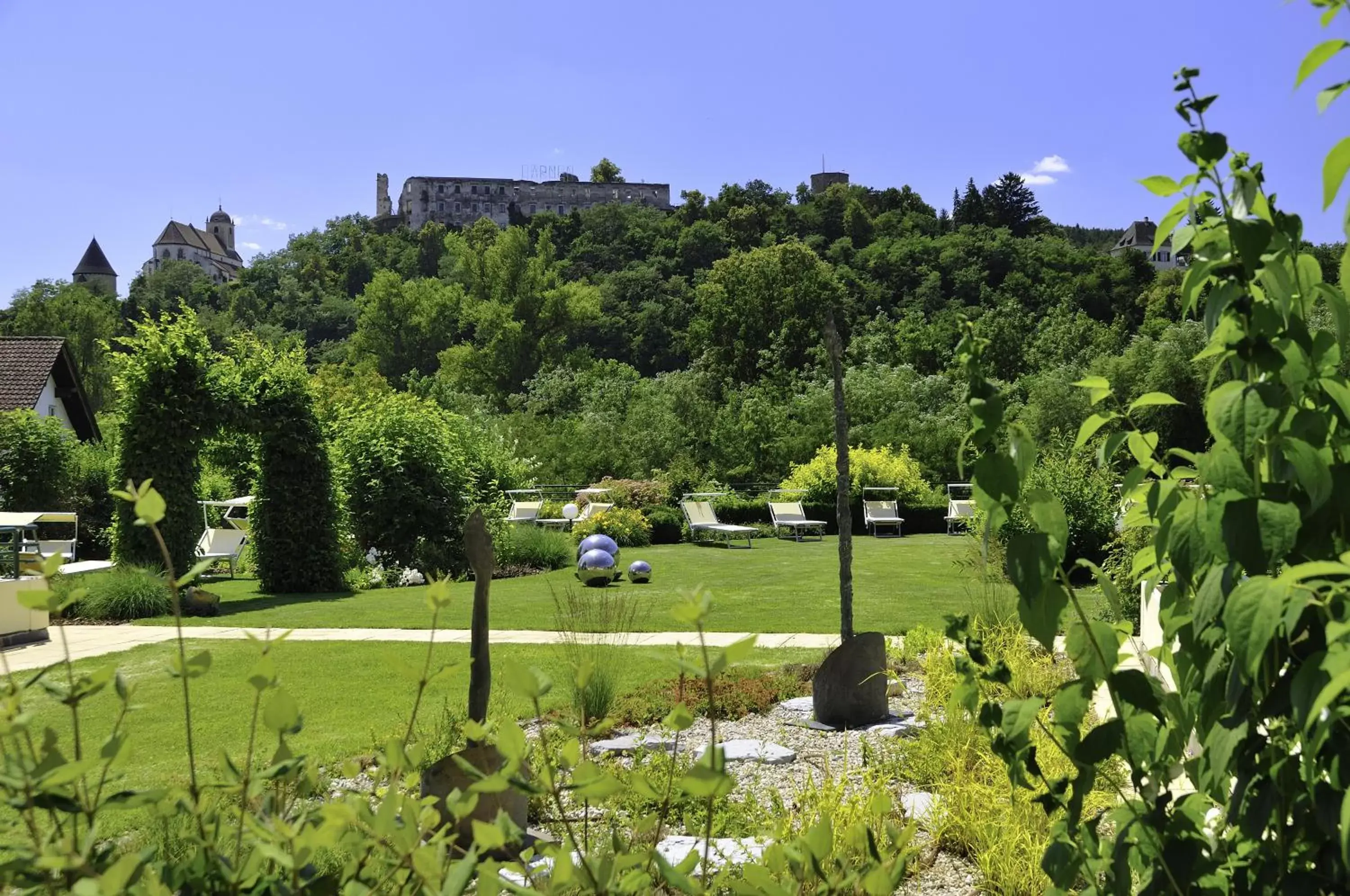 Garden view in La Pura Women's Health Resort Kamptal