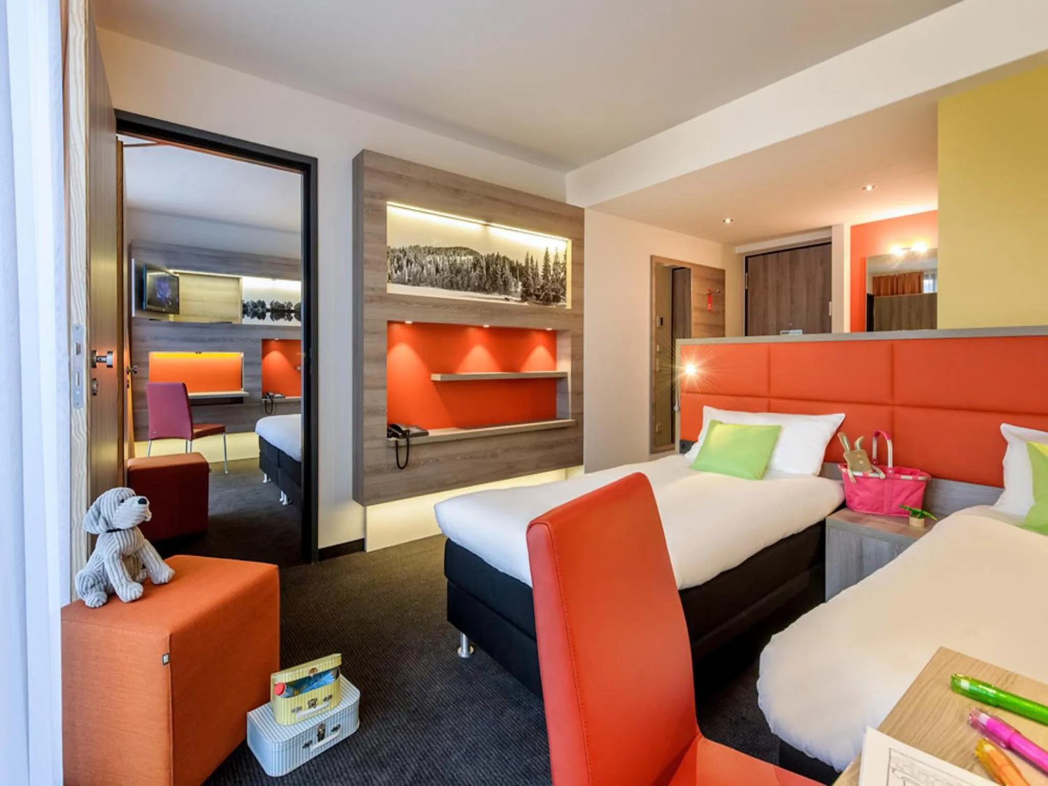 Decorative detail, Bed in ibis Styles Nagold-Schwarzwald