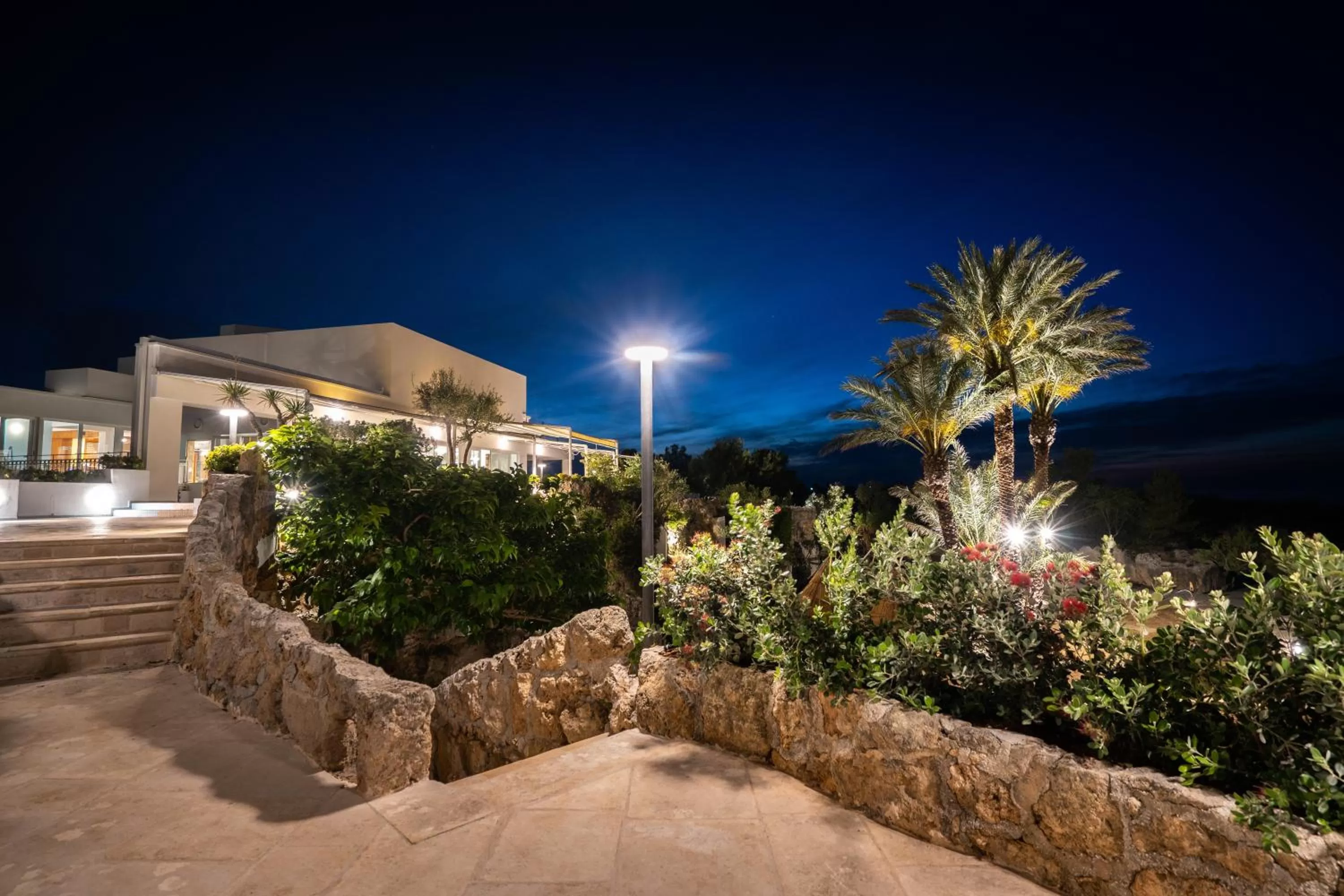 Property building in Grotta Palazzese Beach Hotel