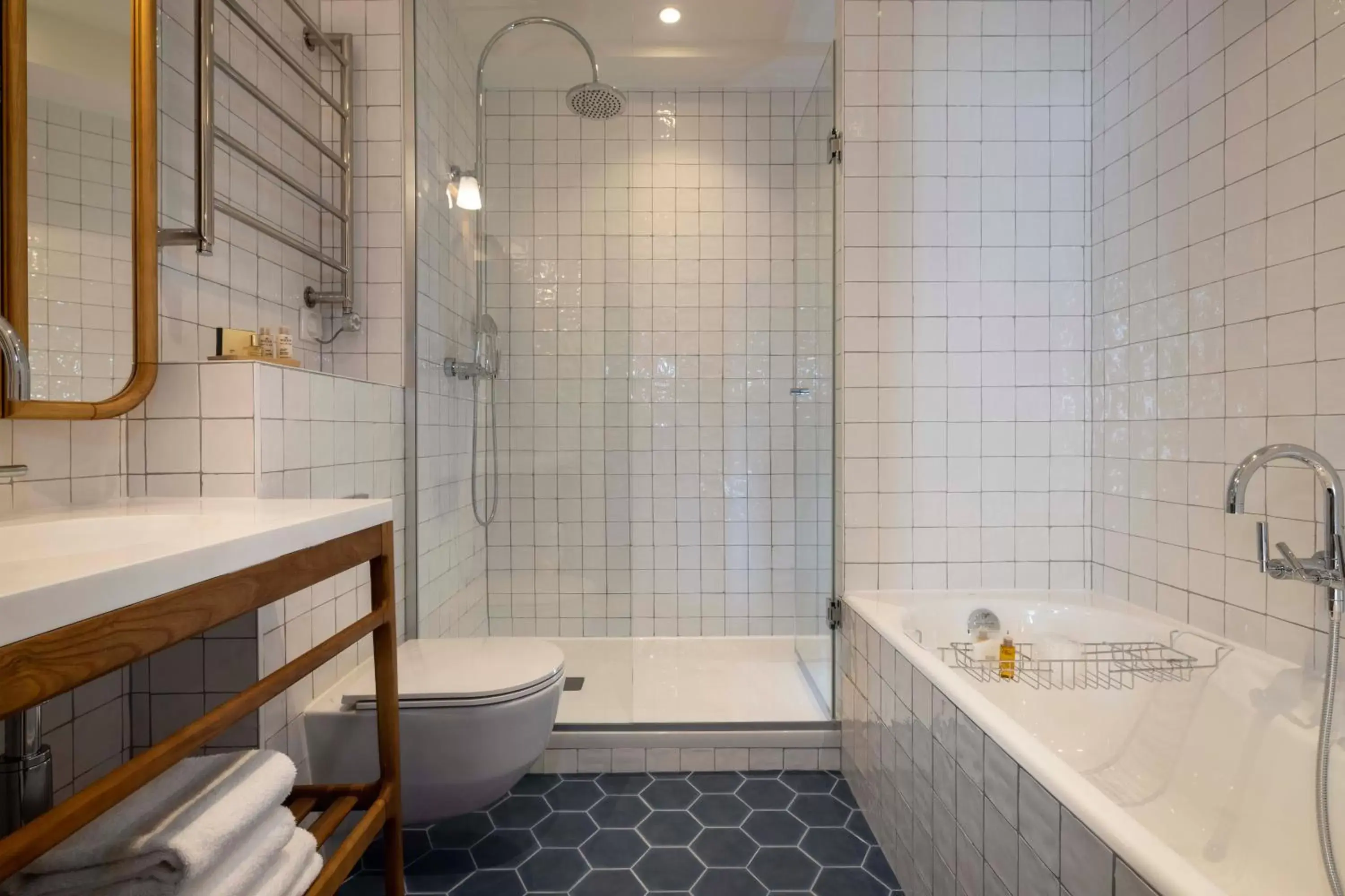 Shower, Bathroom in Hotel Louvre Montana