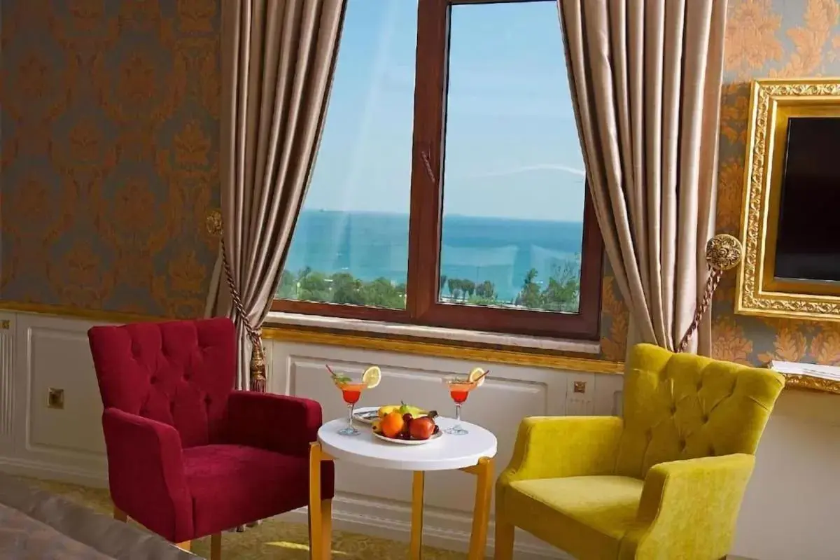 Sea view, Seating Area in Hotel Emirhan Palace
