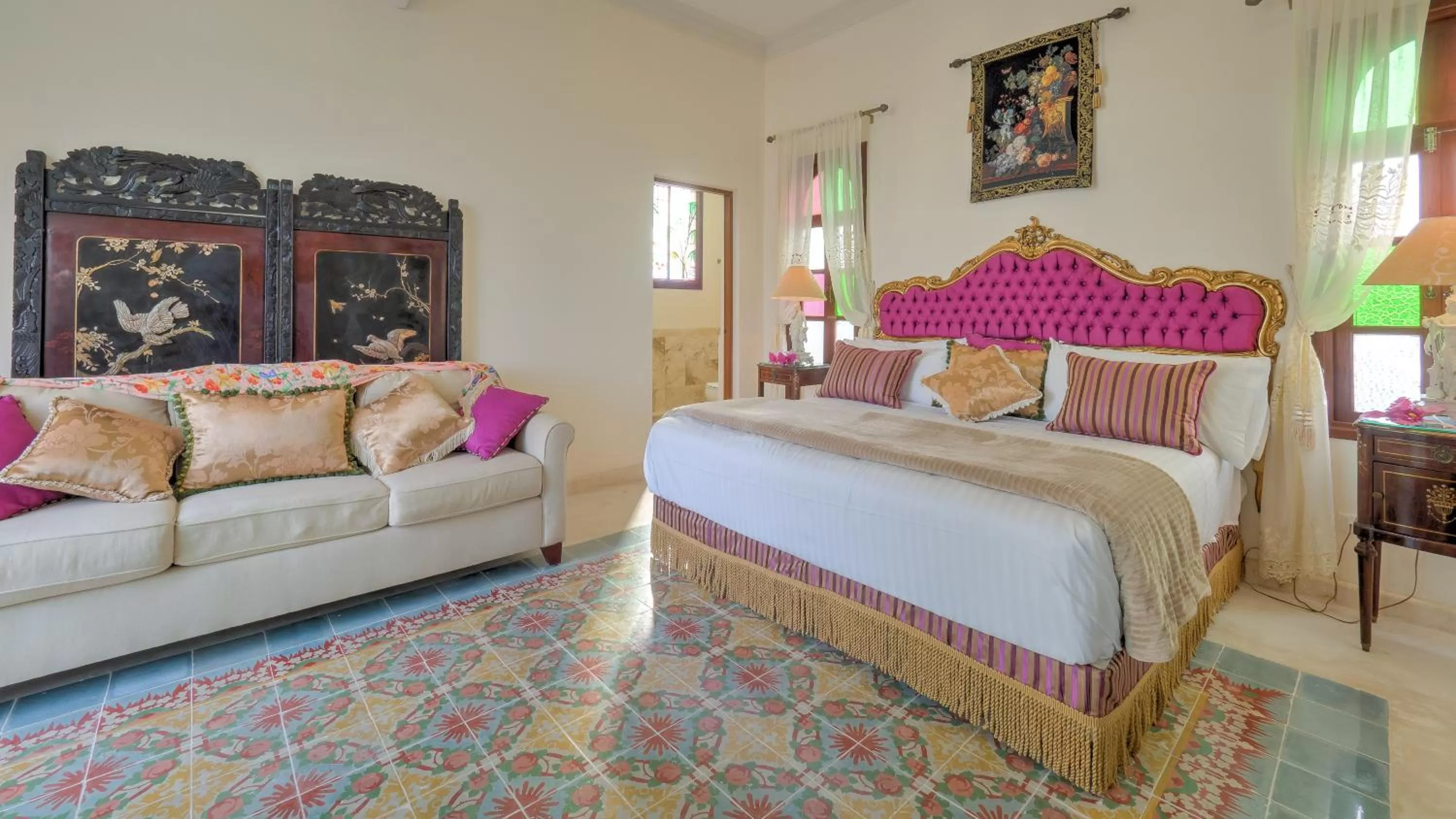 Bed in El Palacito Secreto Luxury Boutique Hotel & Spa