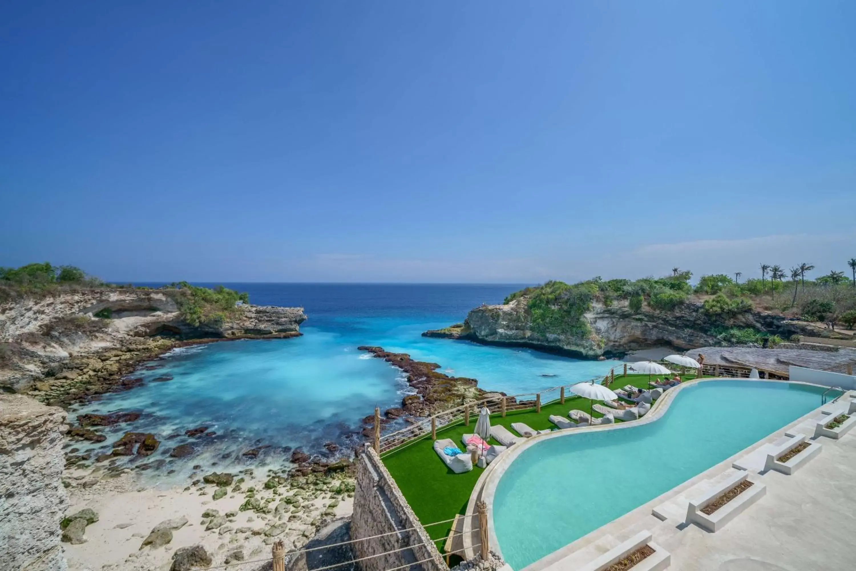 Bird's eye view, Pool View in Blue Lagoon Avia Villas