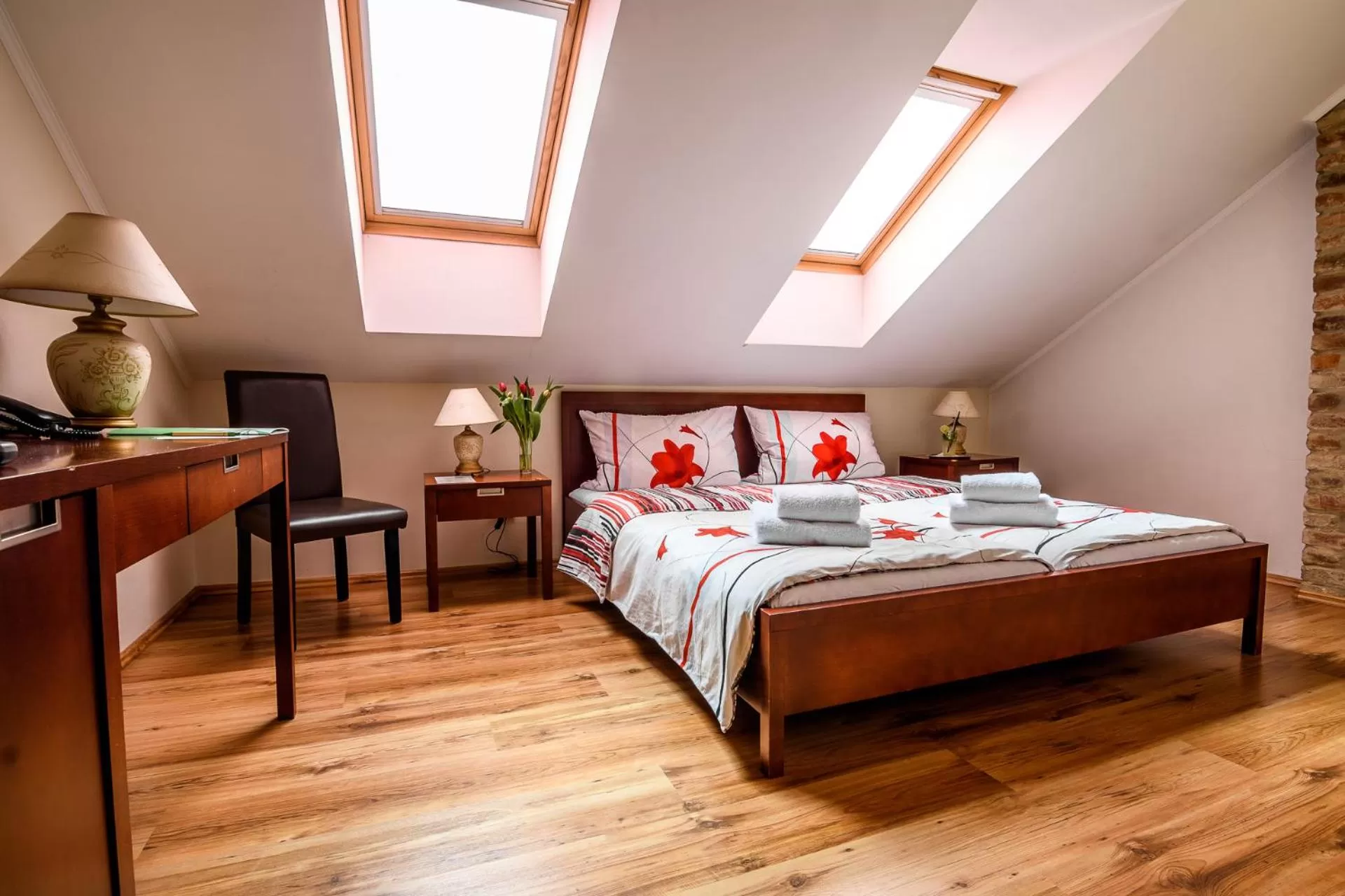 Bed in Eco Friendly Hotel Dália