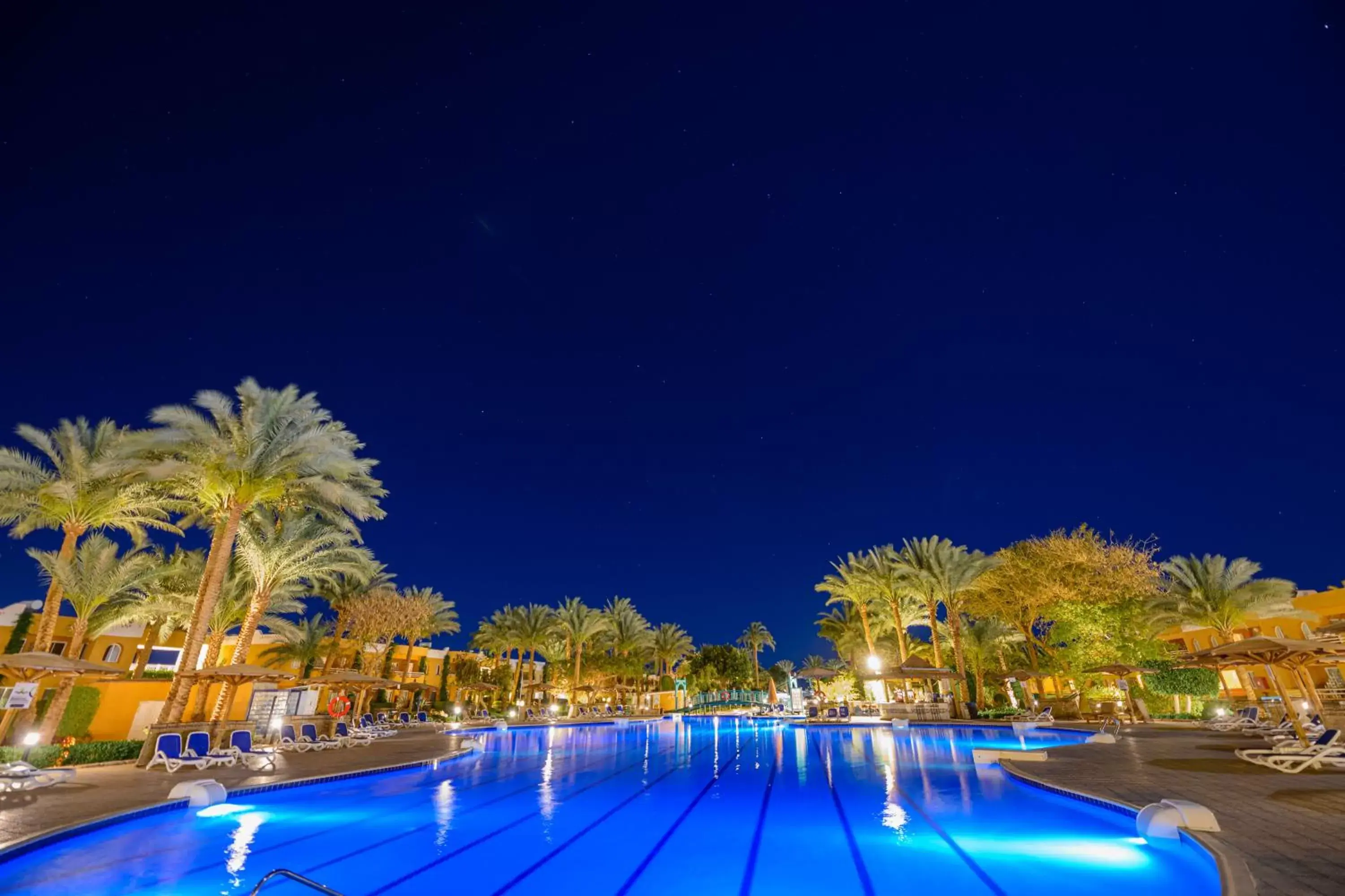 Night, Swimming Pool in Golden Beach Resort