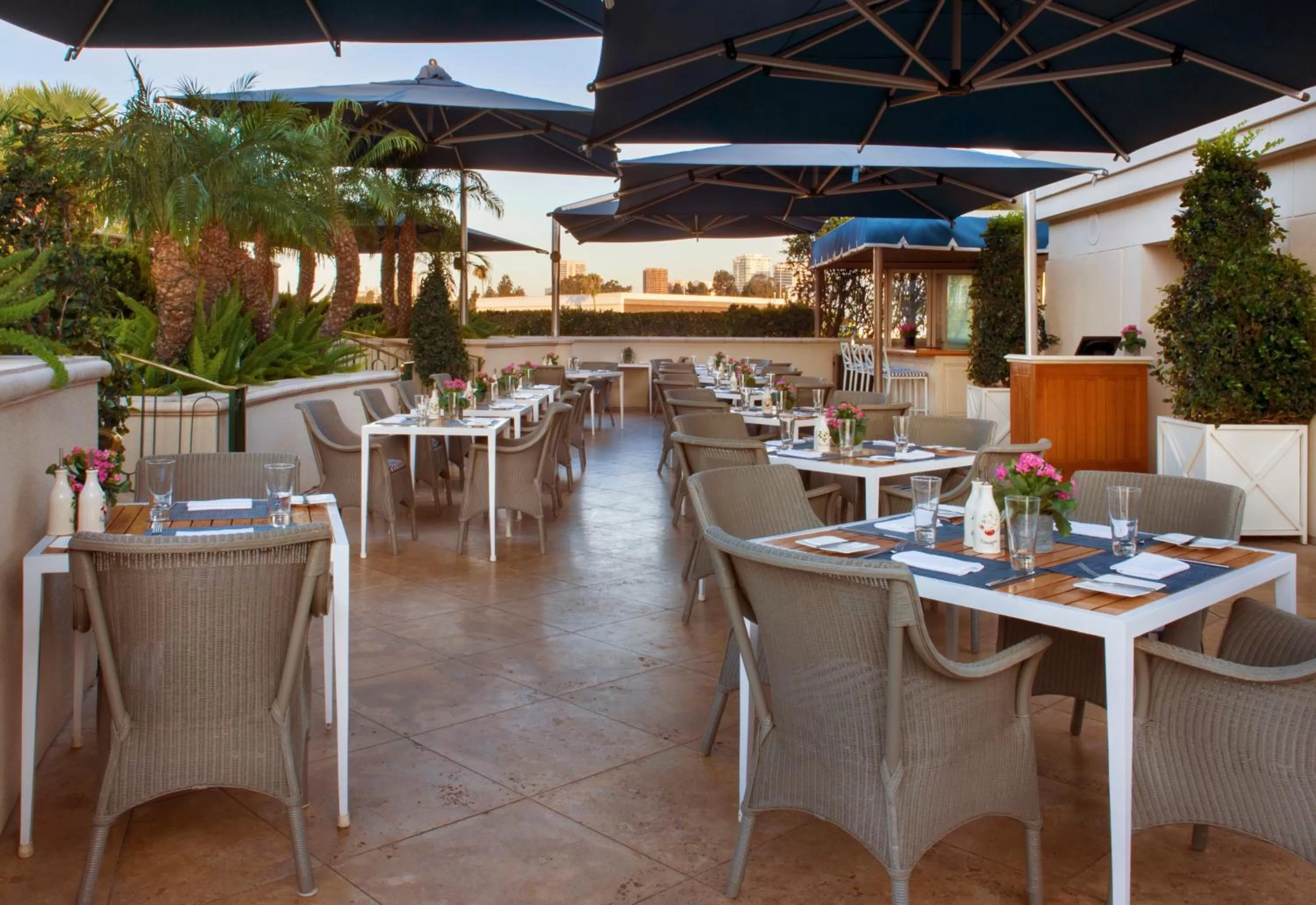 Patio in The Peninsula Beverly Hills