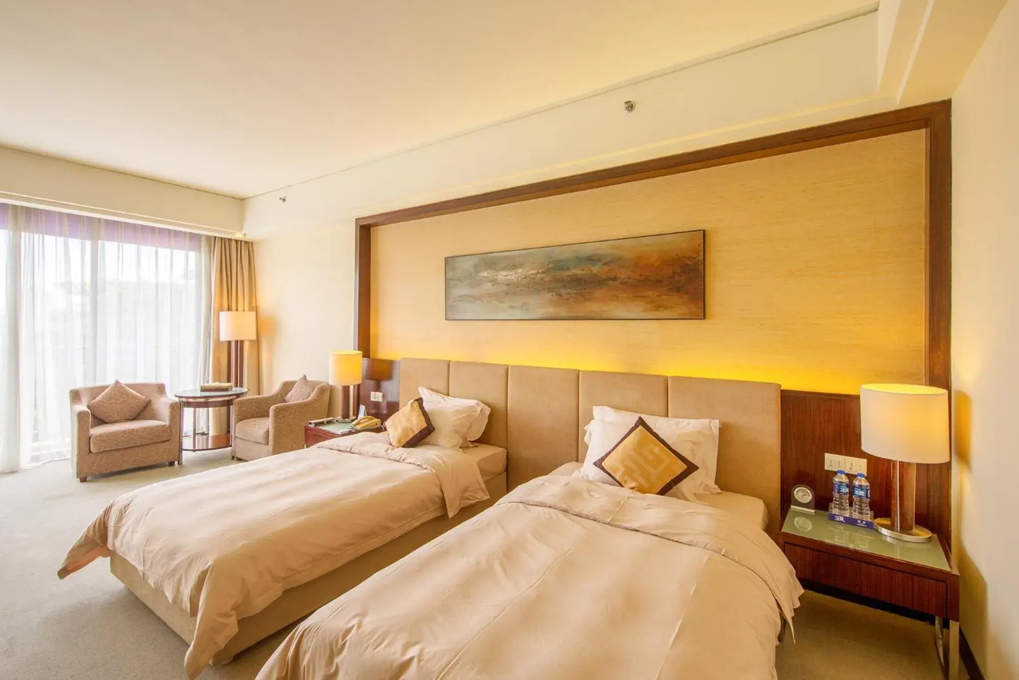 Bed in Dongguang Richwood Garden Hotel