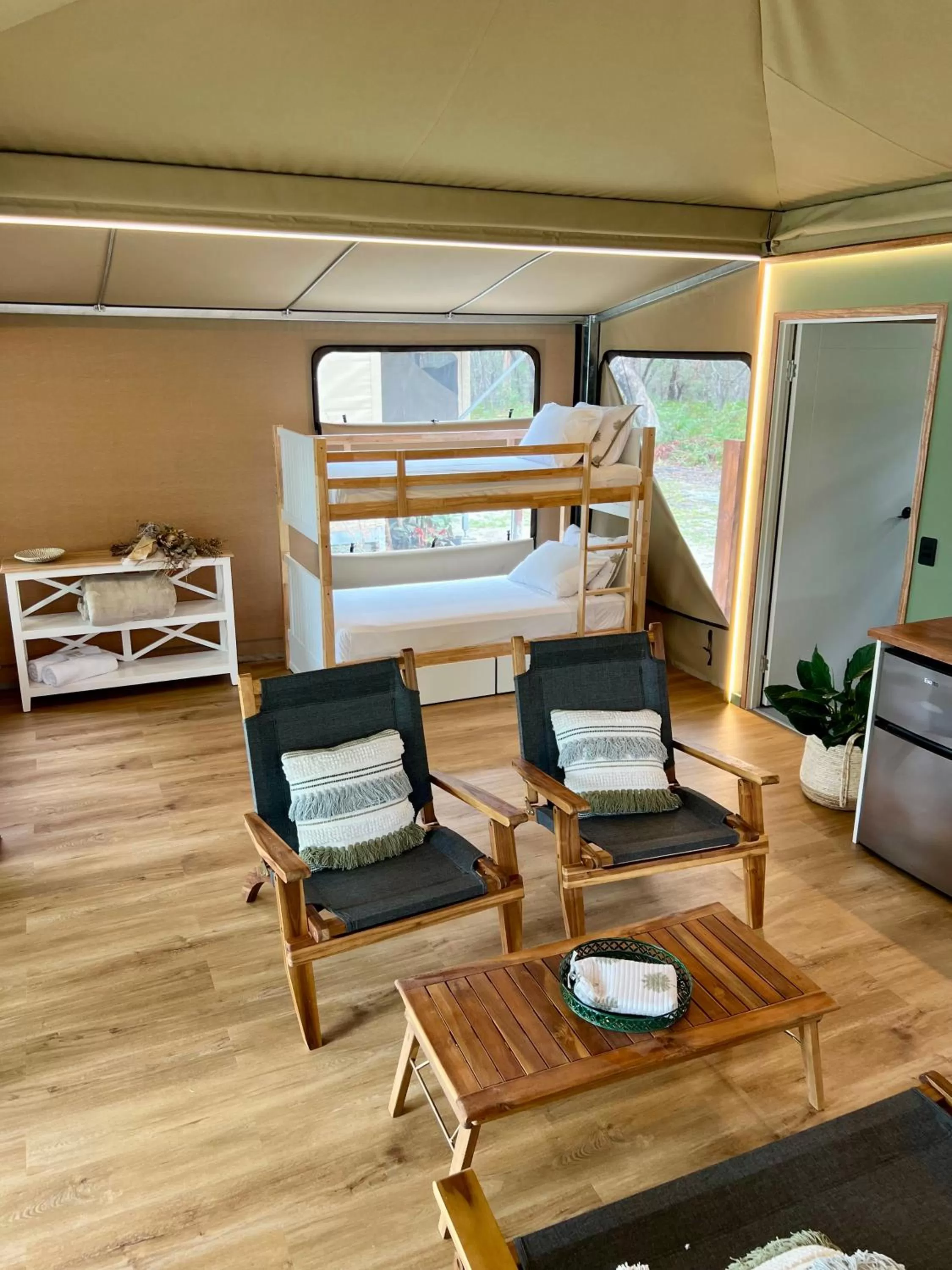 Living room in Noosa North Shore Retreat