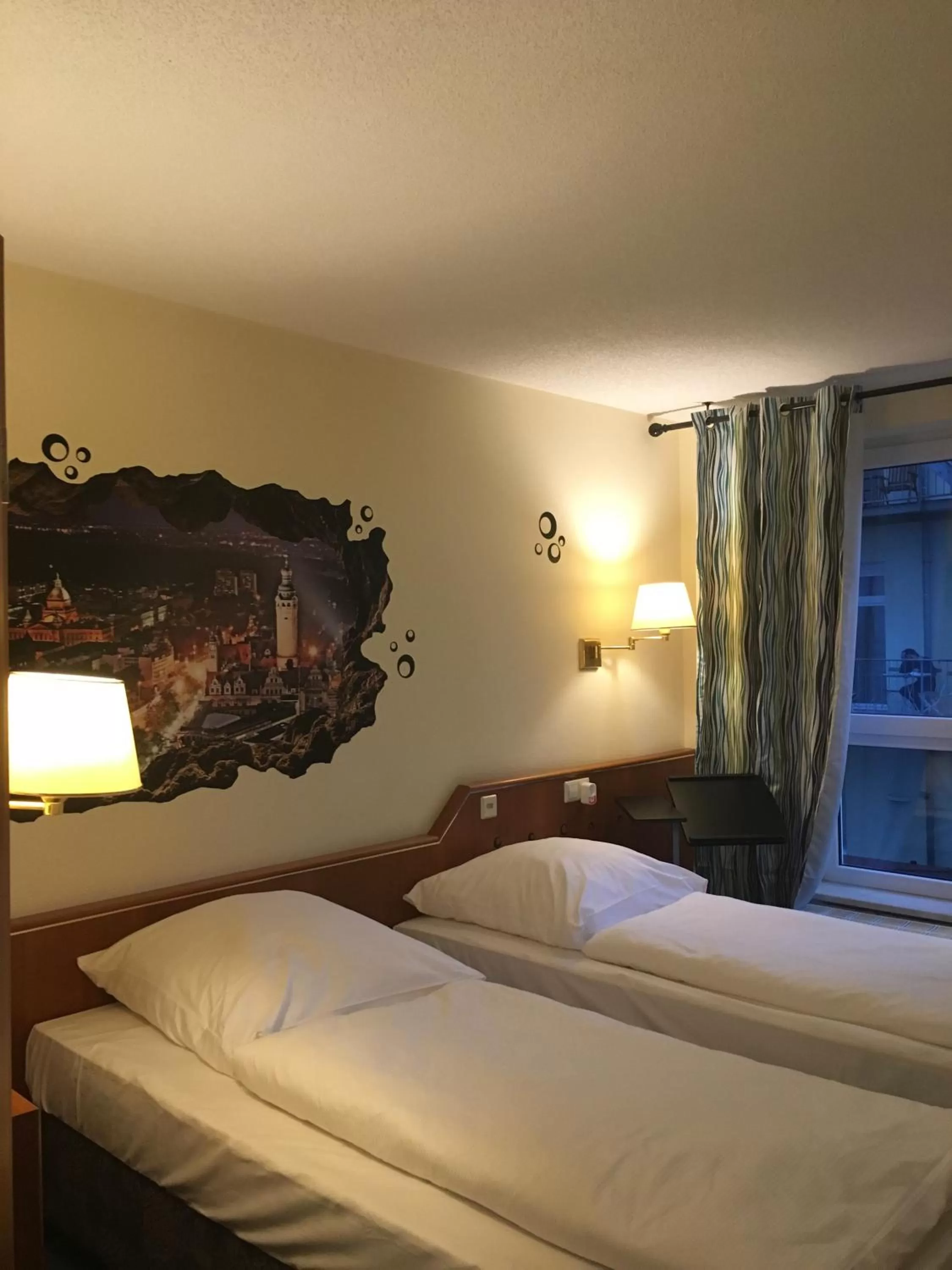 Bed in Hotel Markgraf Leipzig