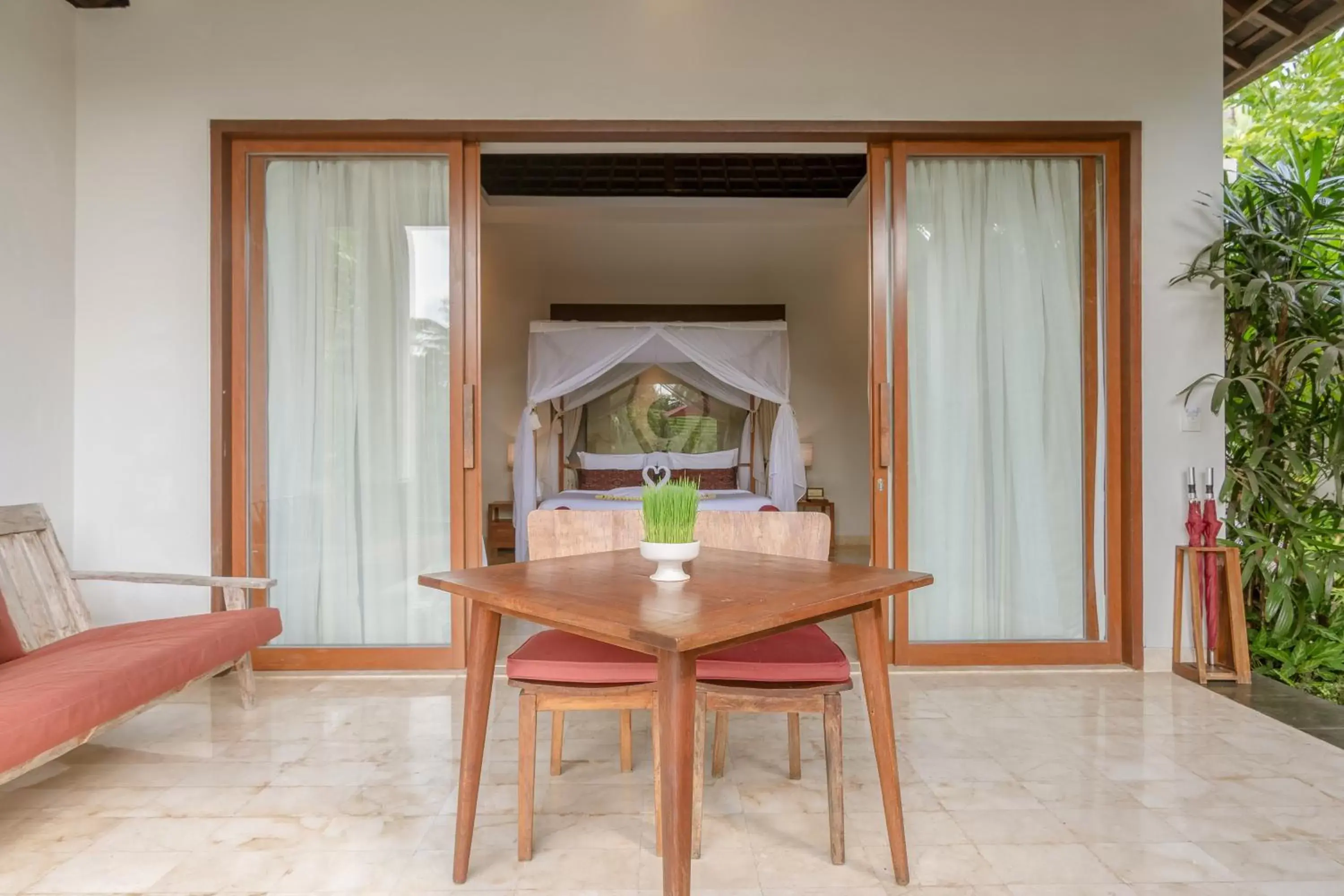 Facade/entrance, Dining Area in Puri Sebali Resort