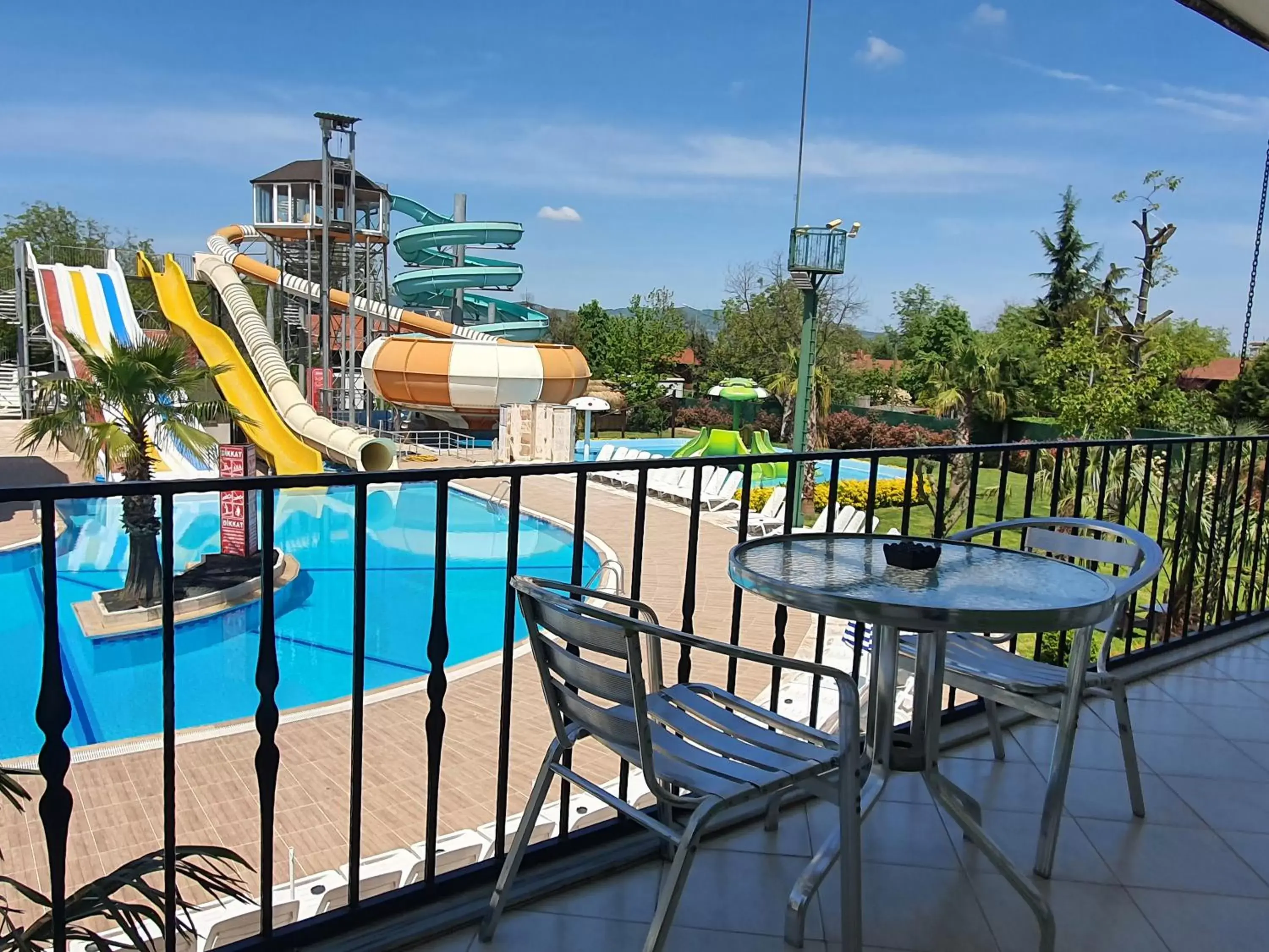 Balcony/Terrace, Swimming Pool in Sapanca Aqua Wellness SPA Hotel & Aqua Park