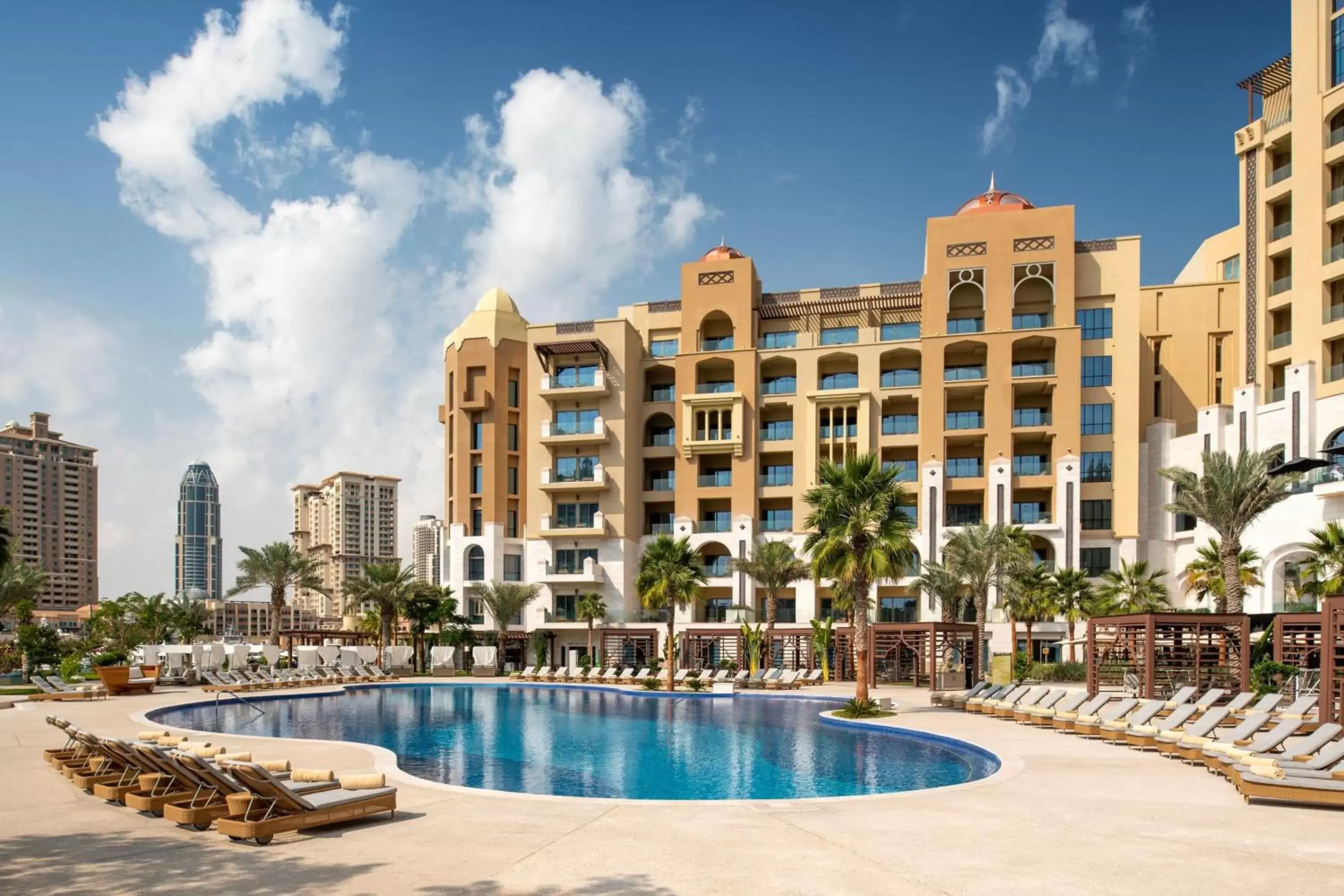 Swimming pool, Property Building in The St Regis Marsa Arabia Island, The Pearl Qatar