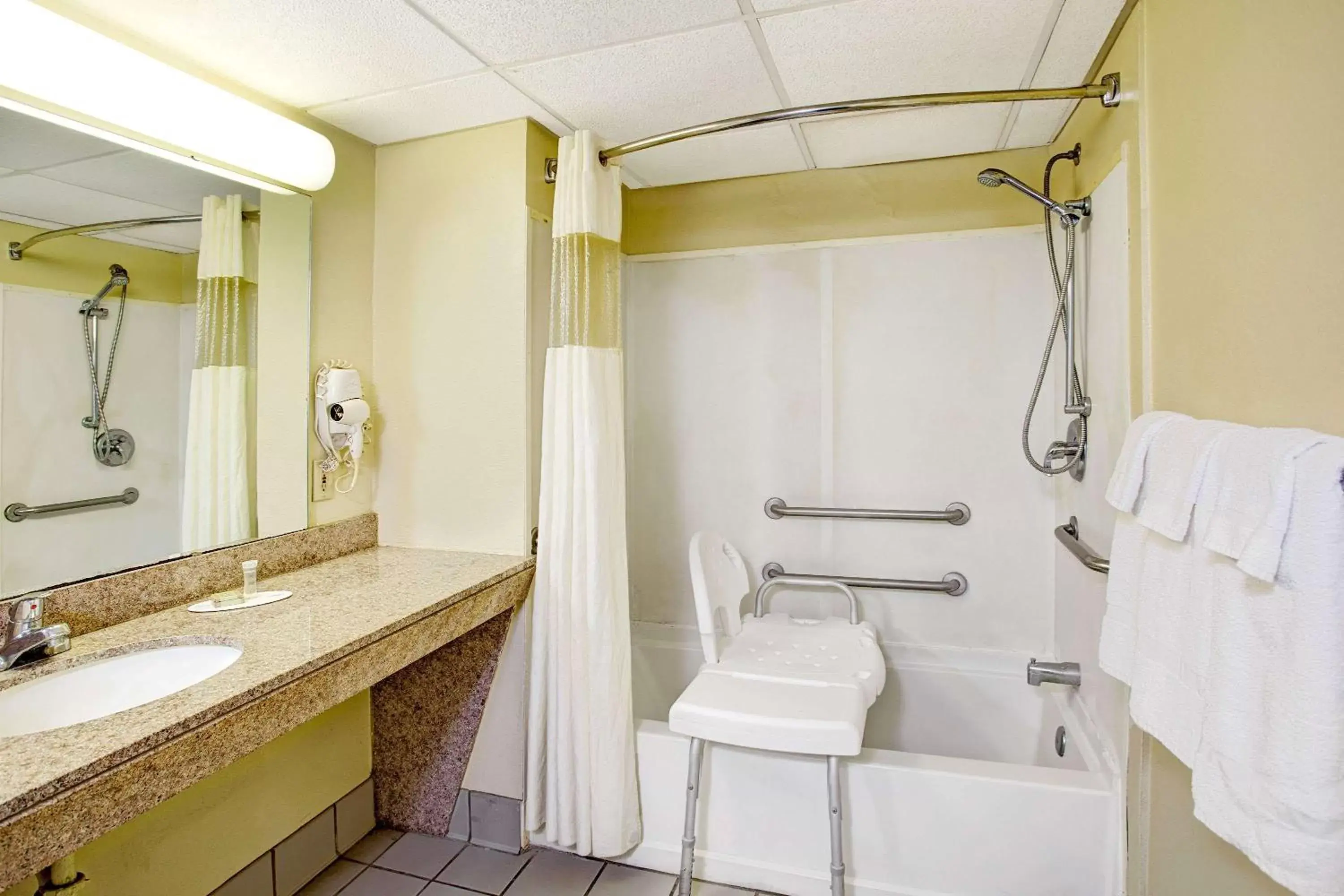 Bathroom in Super 8 by Wyndham Walterboro