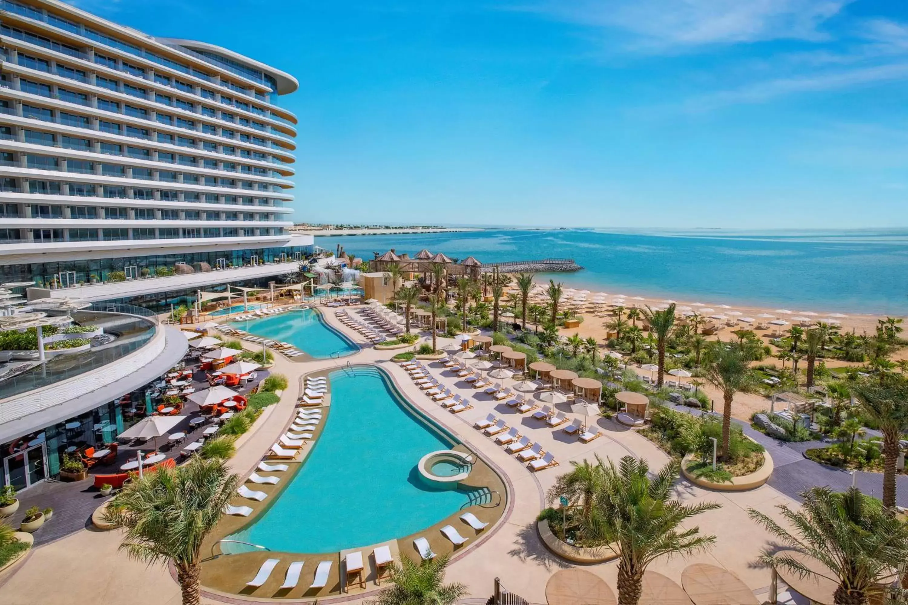 Pool View in Waldorf Astoria Lusail, Doha