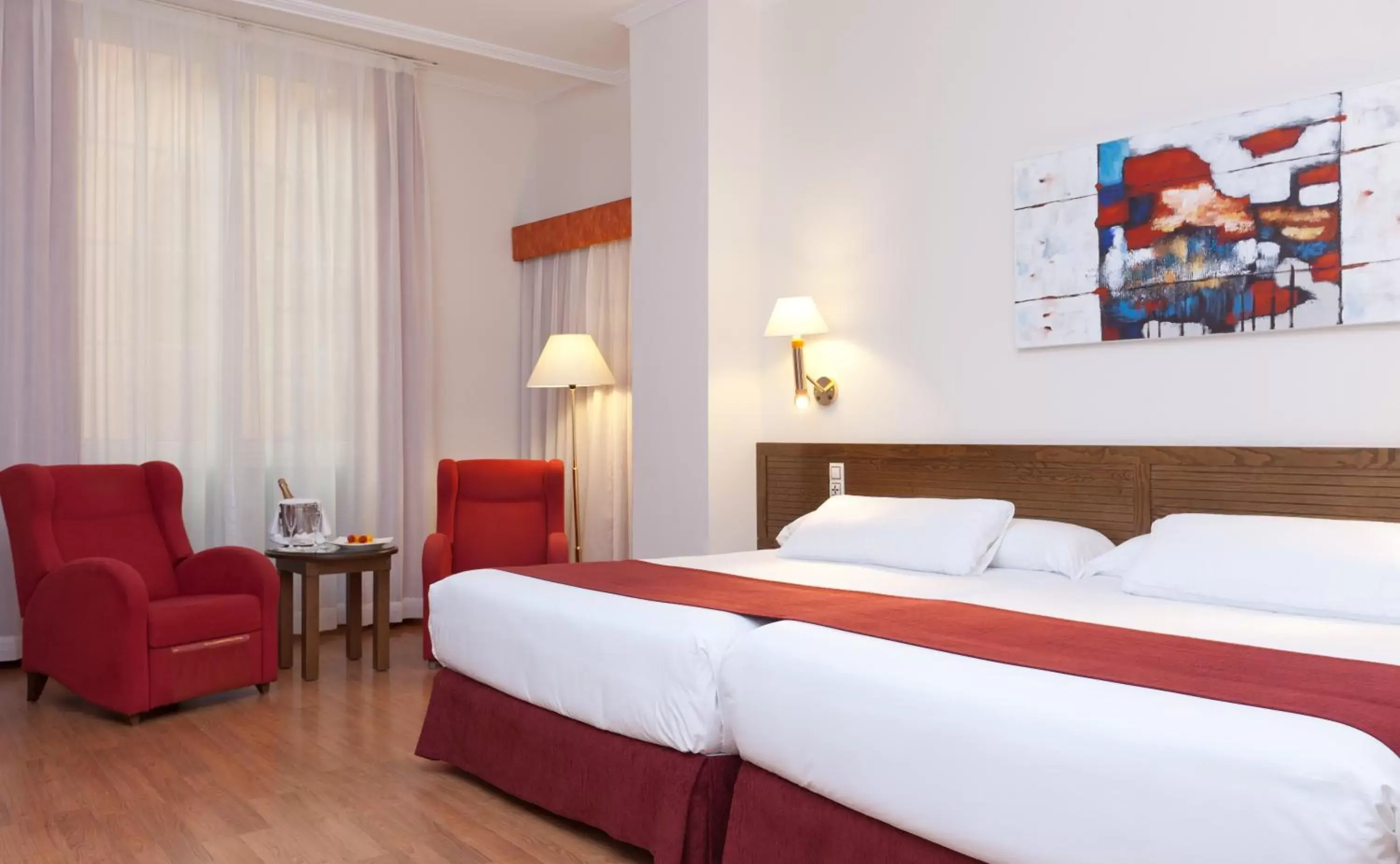 Bedroom, Bed in Senator Cádiz Spa Hotel