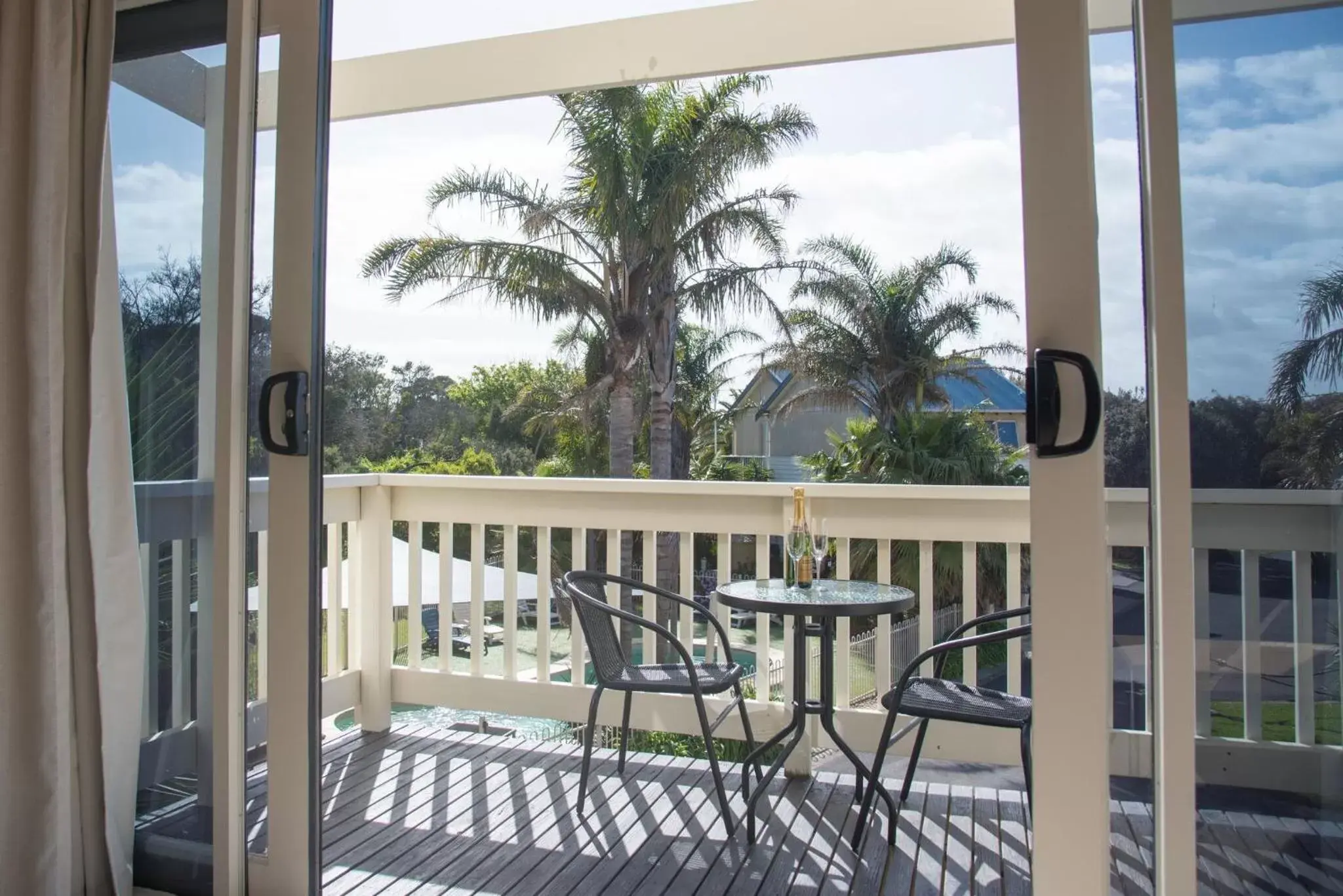 View (from property/room), Balcony/Terrace in Boathouse Resort Studios and Suites