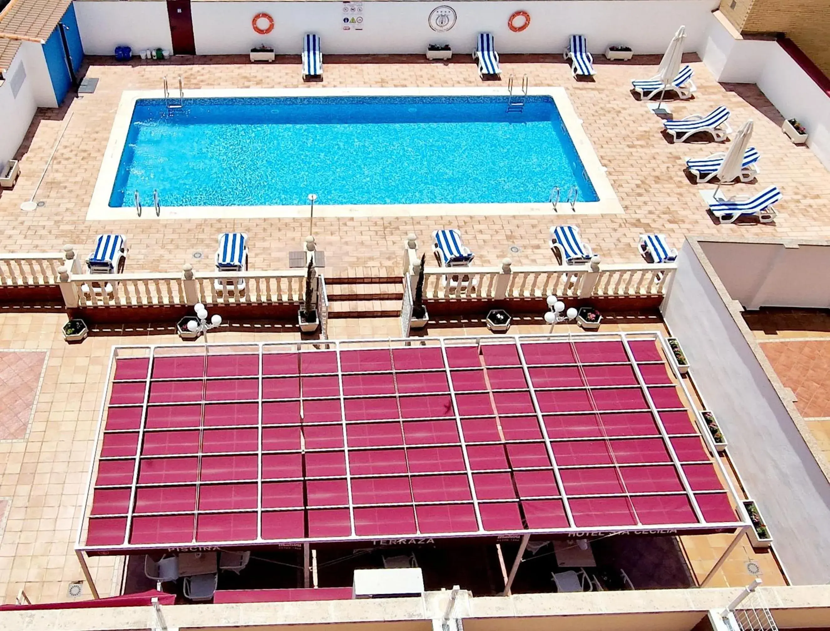 Swimming pool, Pool View in Hotel Santa Cecilia