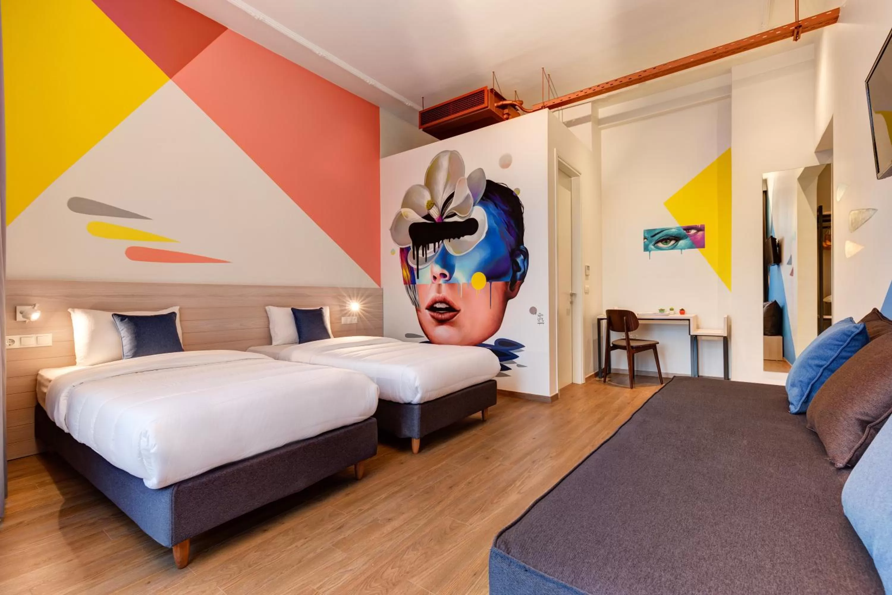 Bed in Colors Urban Hotel Thessaloniki