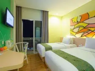 Bed in The Bountie Hotel and Convention Centre Sukabumi