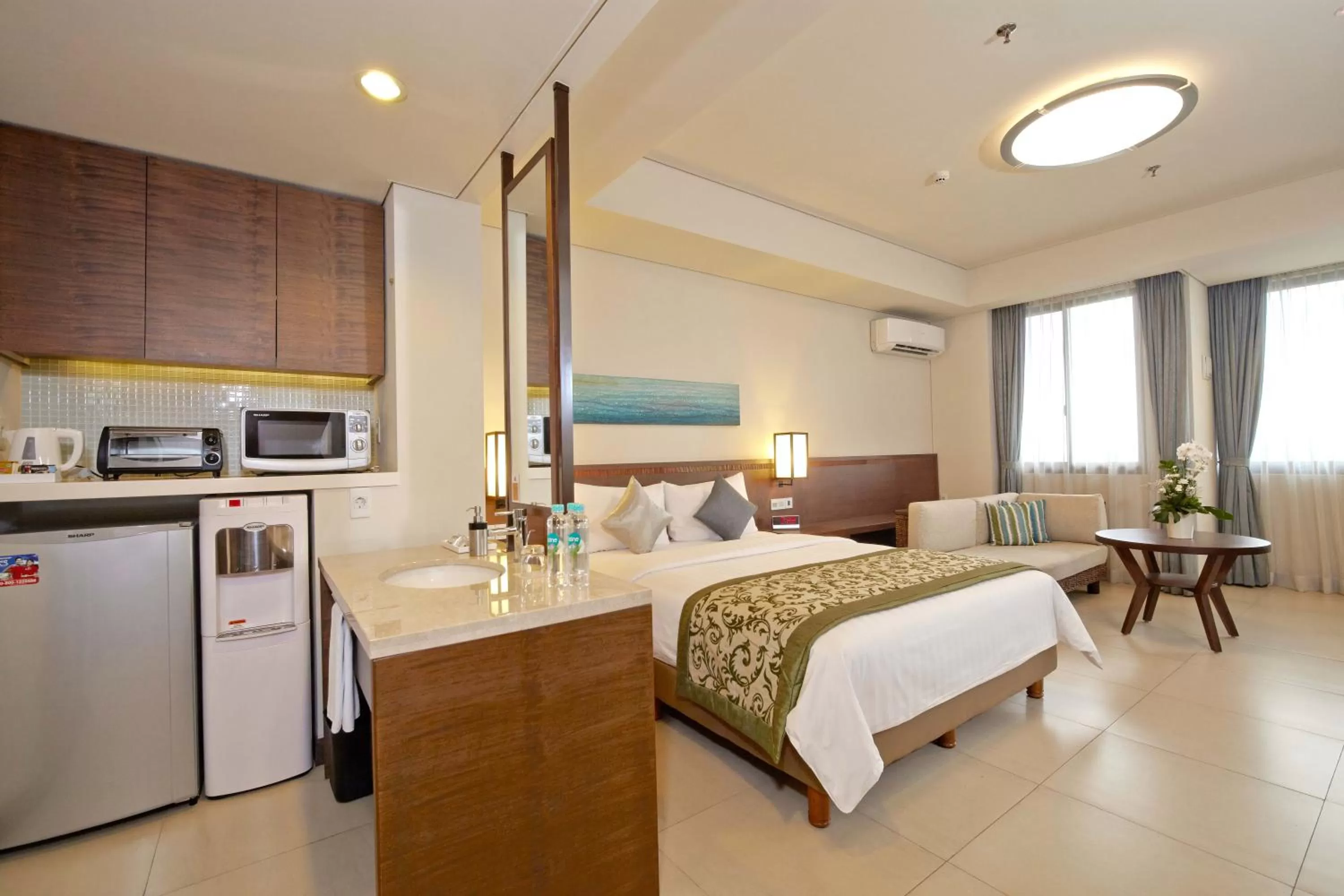 Decorative detail, Bed in Axia South Cikarang Service Apartment