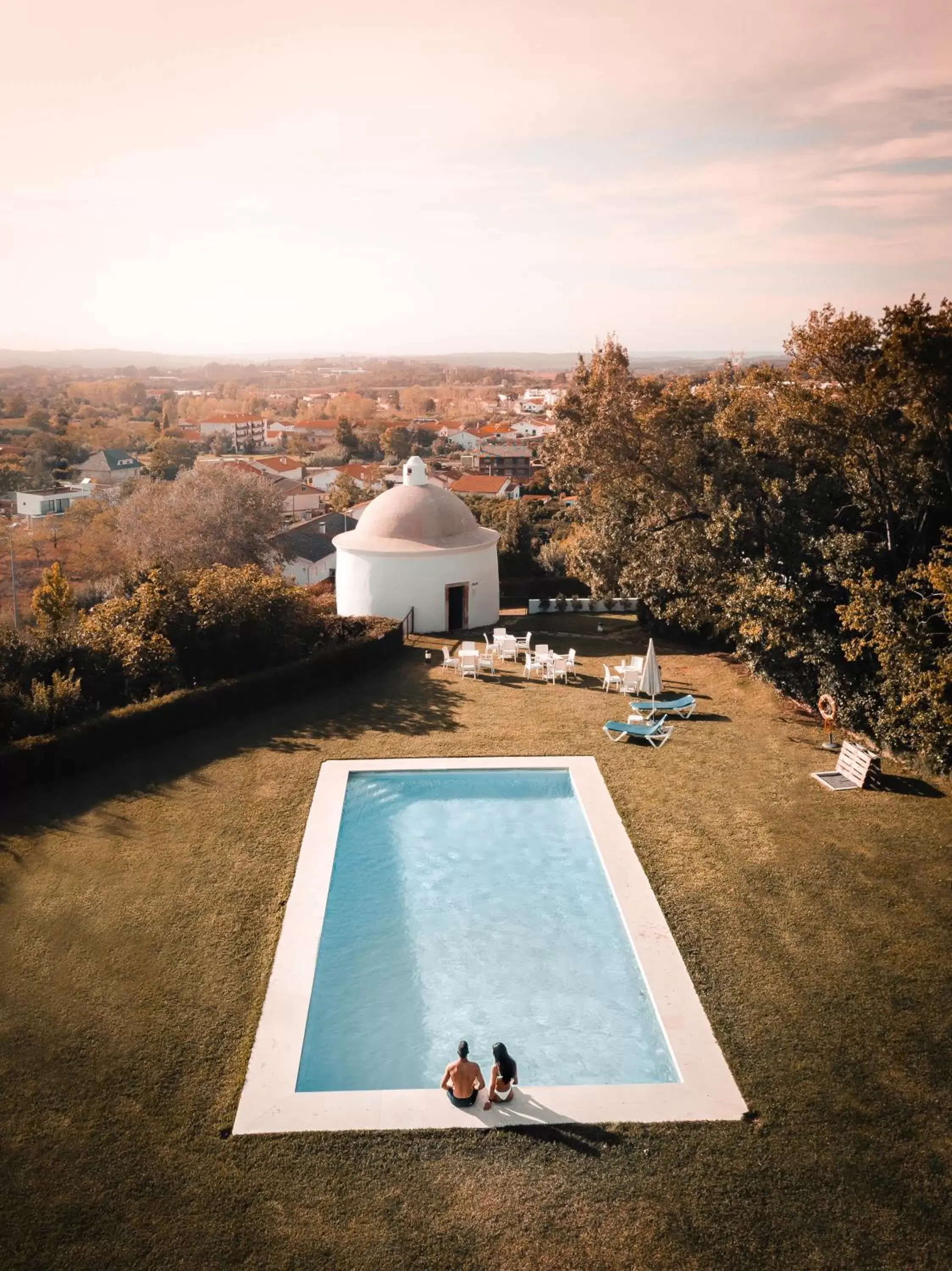 Bird's eye view, Pool View in Conimbriga Hotel do Paço