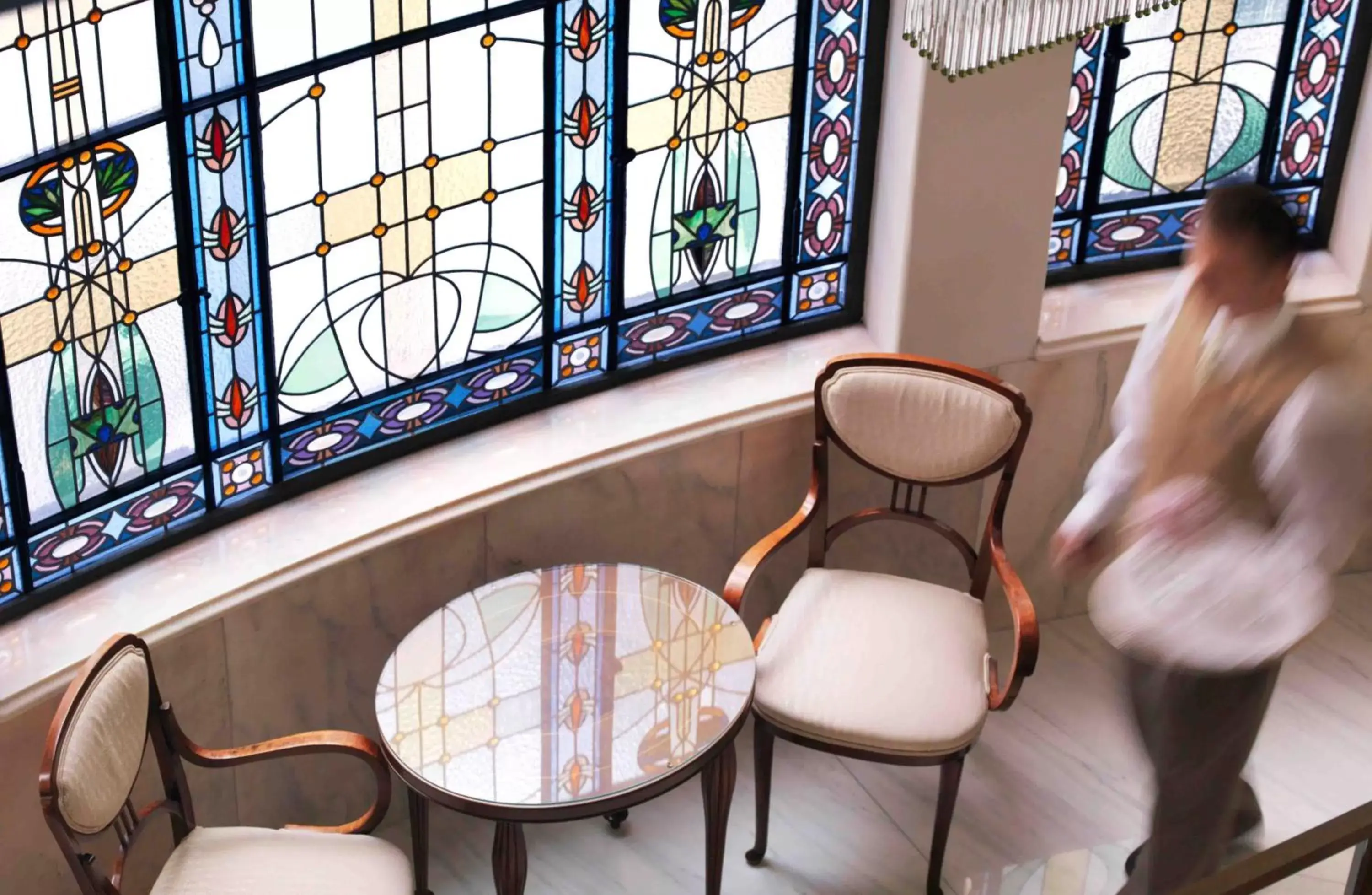 Decorative detail, Seating Area in Four Seasons Hotel Gresham Palace Budapest