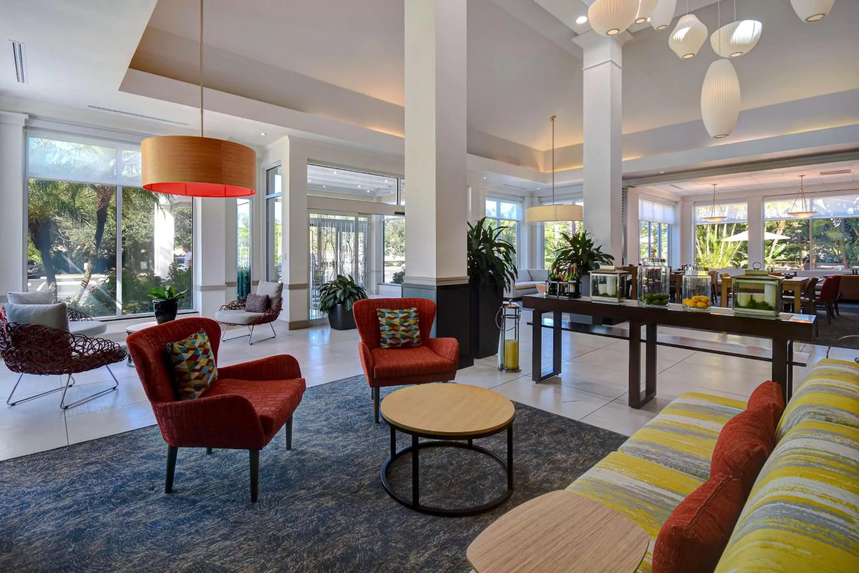 Lobby or reception, Lounge/Bar in Hilton Garden Inn Fort Myers