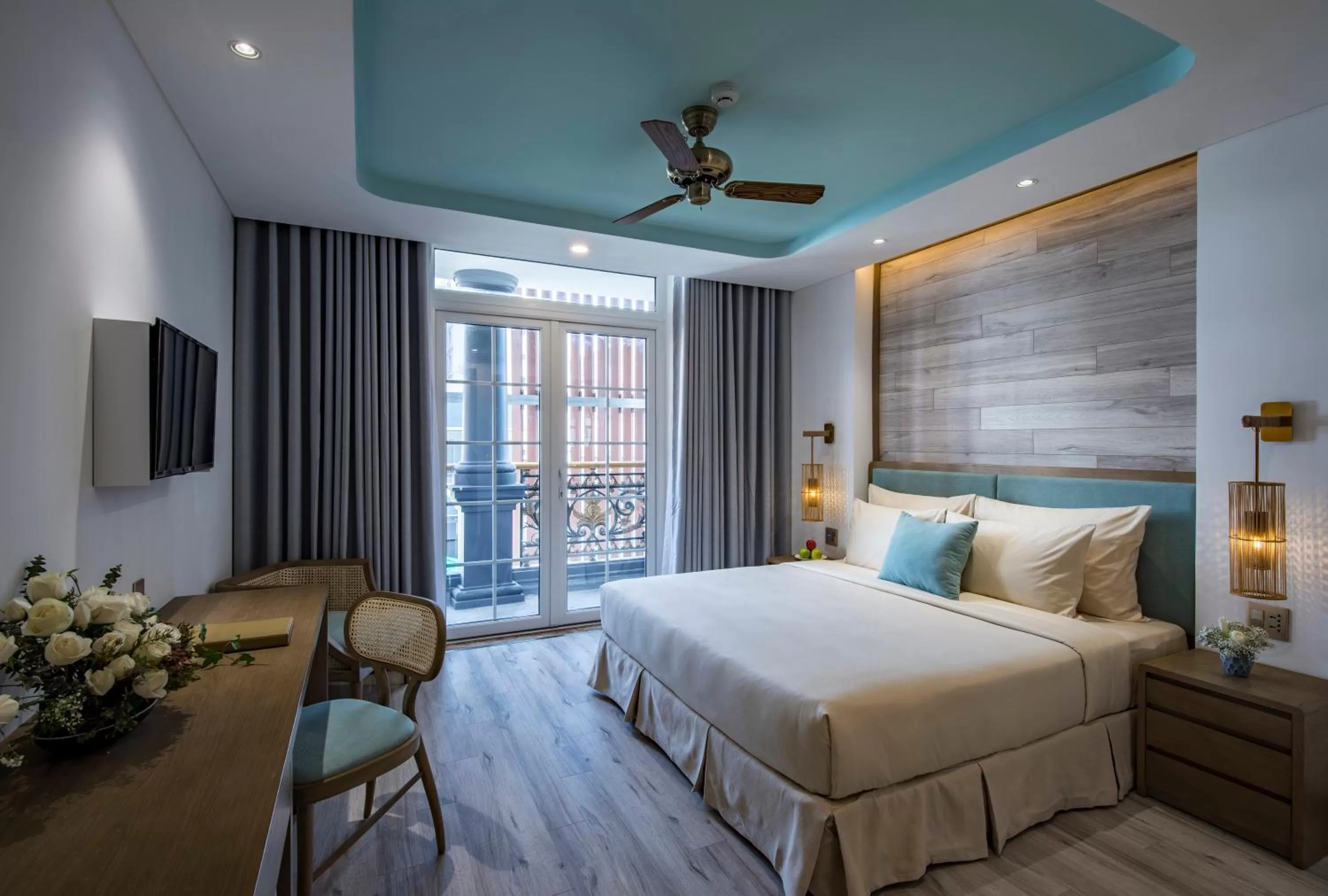 Bed in Icon Saigon - LifeStyle Design Hotel