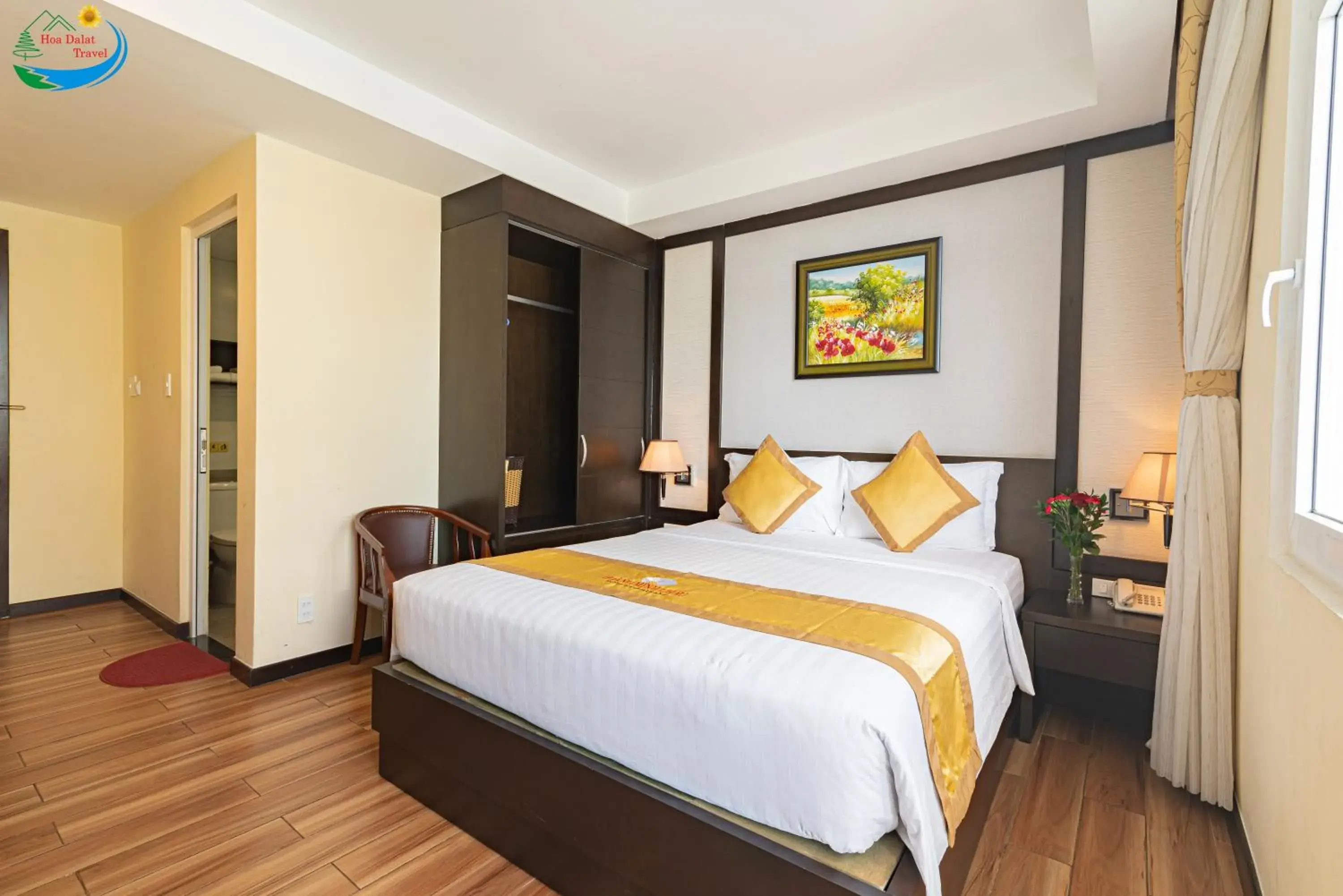 Bed in Hoang Minh Chau Ba Trieu Hotel Bed in Hoang Minh Chau Ba Trieu Hotel