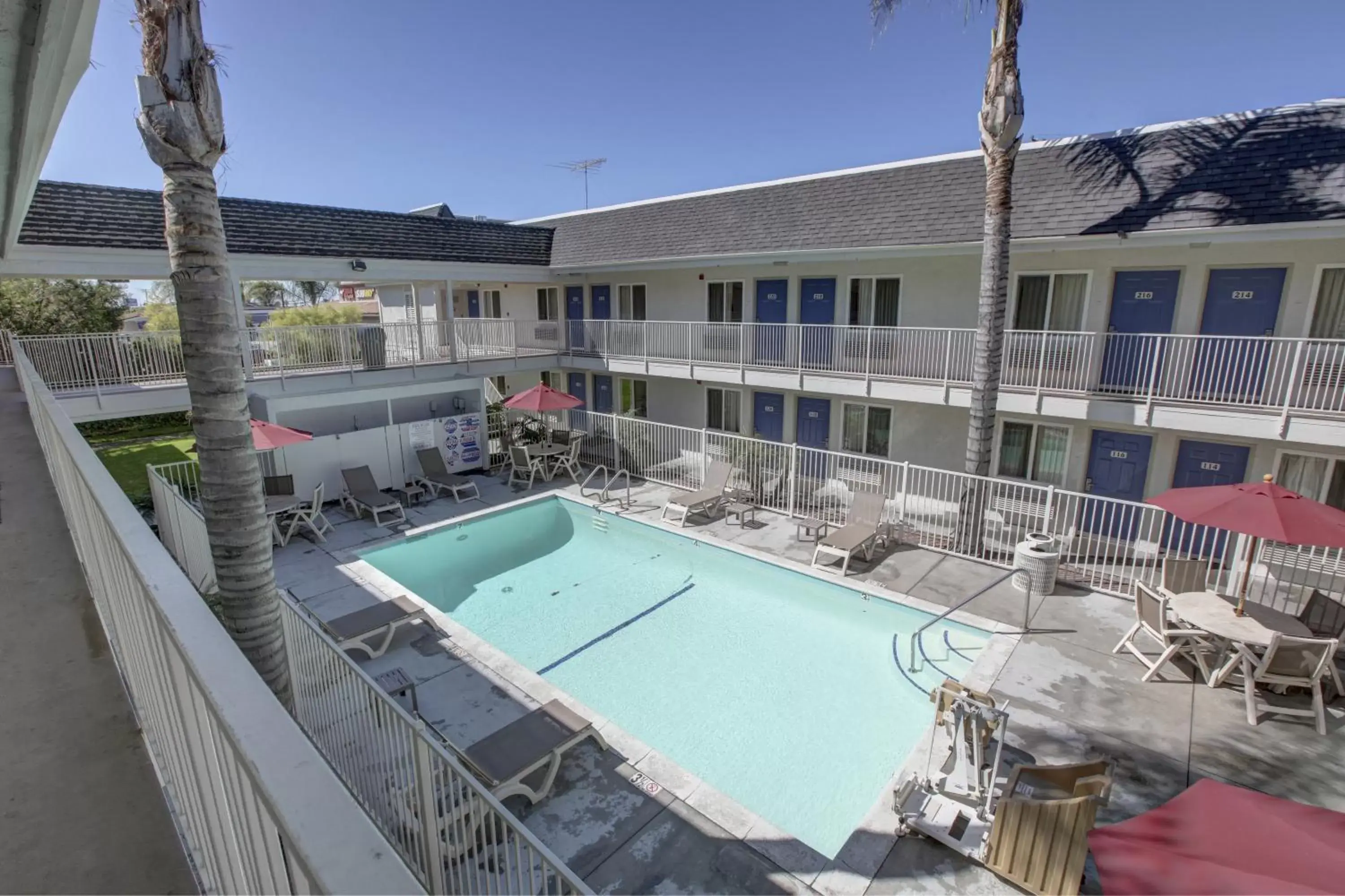 Swimming pool in Motel 6-Westminster, CA - North Swimming pool in Motel 6-Westminster, CA - North