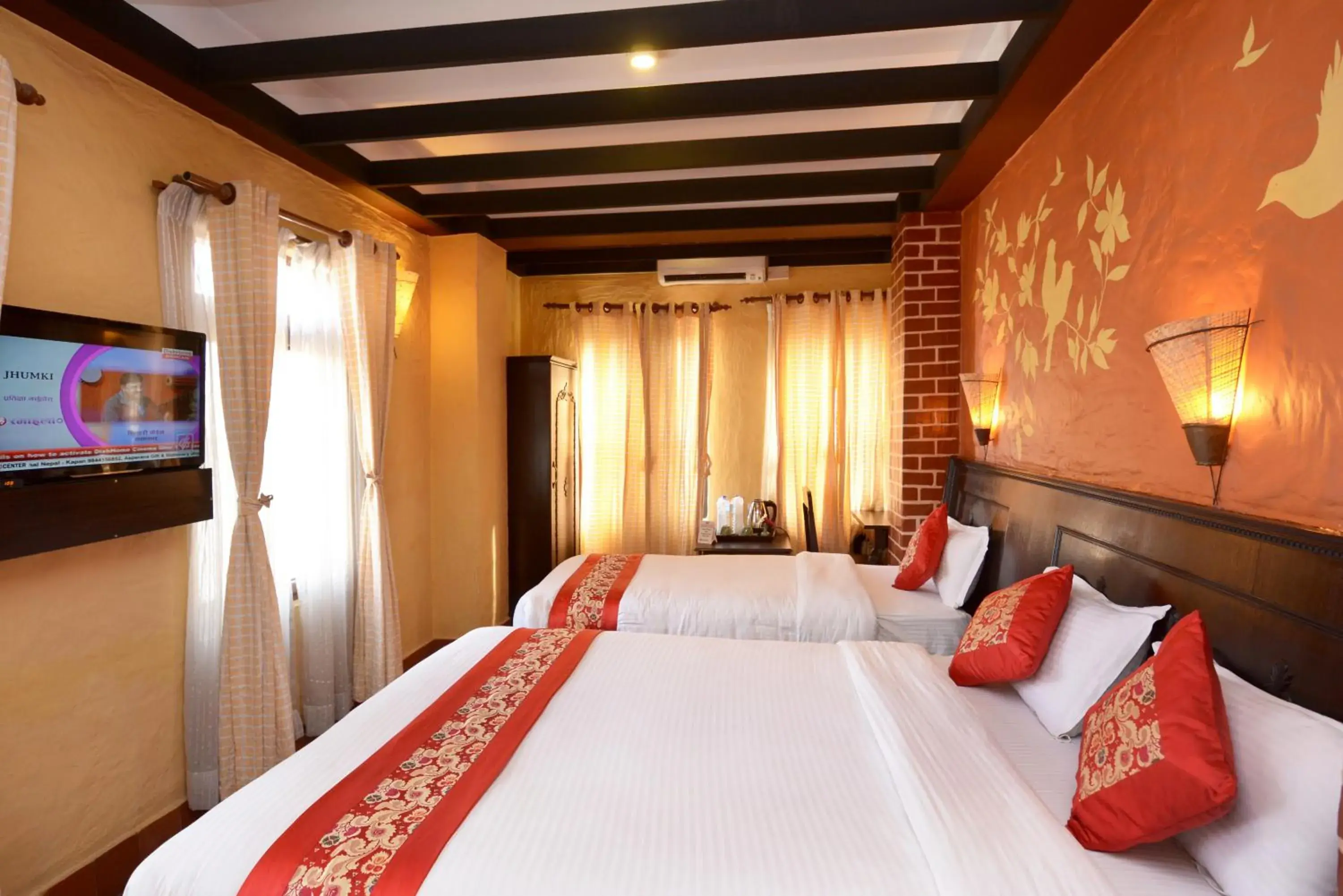 TV and multimedia, Bed in Kasthamandap Boutique Hotel