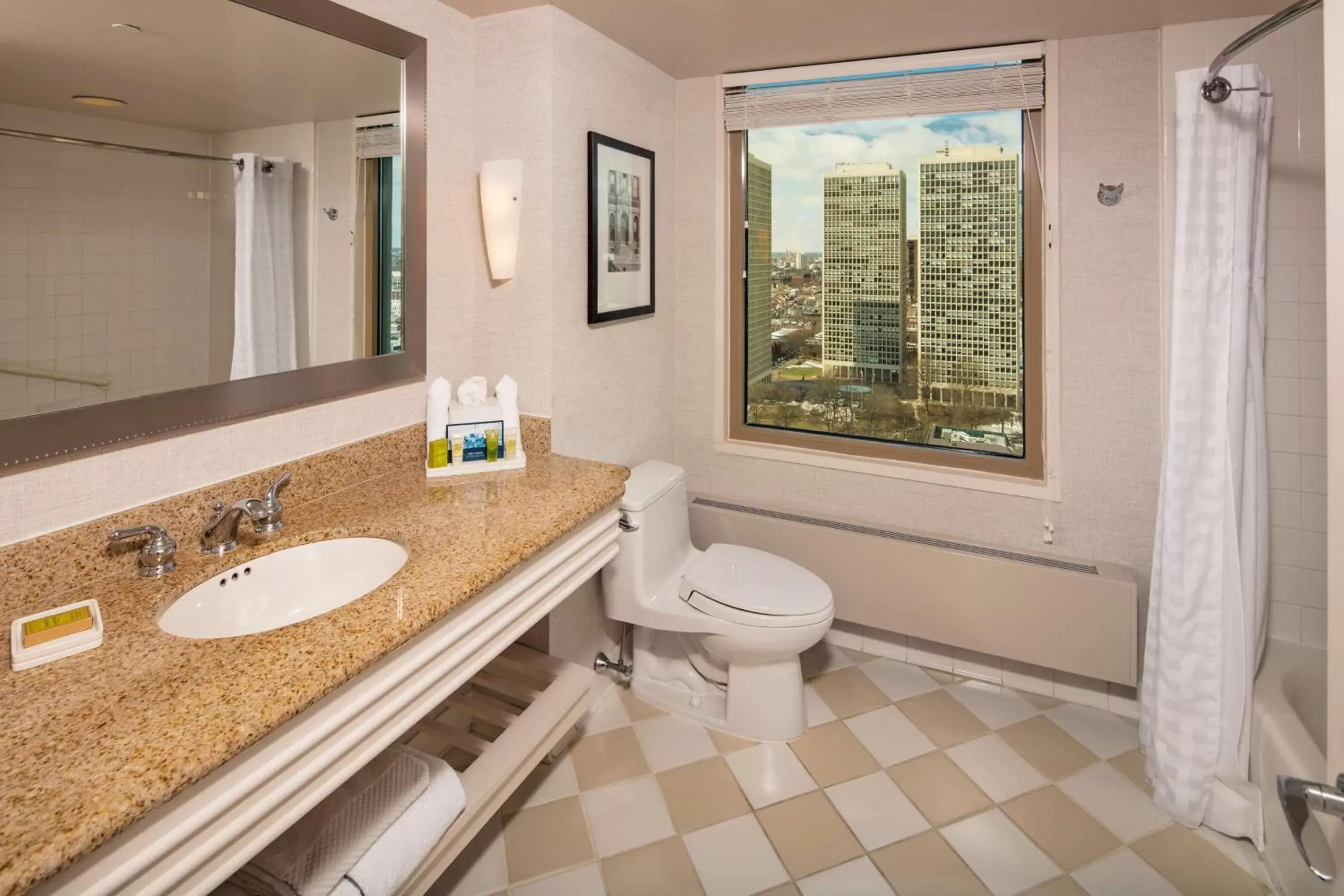 Bathroom in Hilton Philadelphia at Penn's Landing