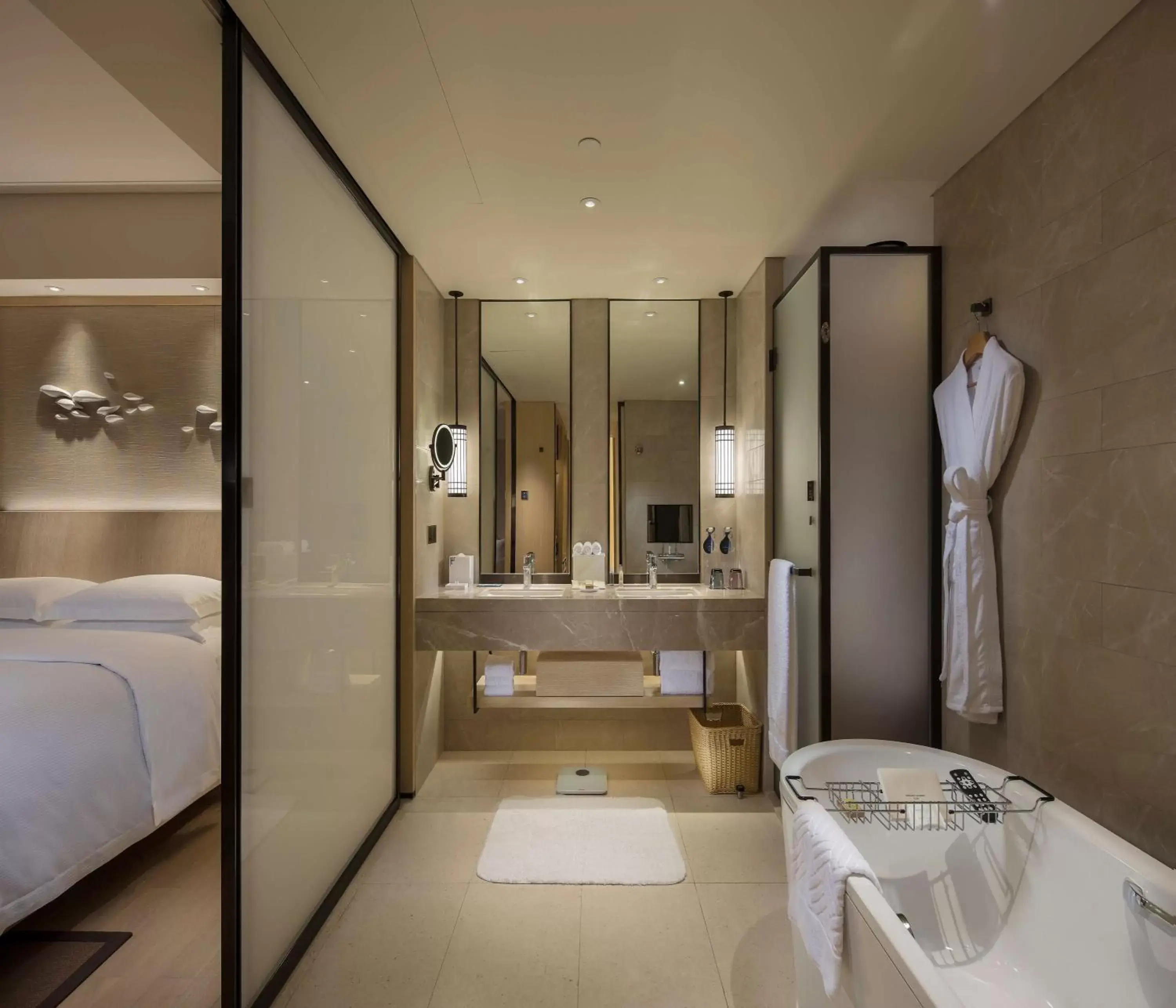 Bathroom in Hilton Shenzhen Shekou Nanhai