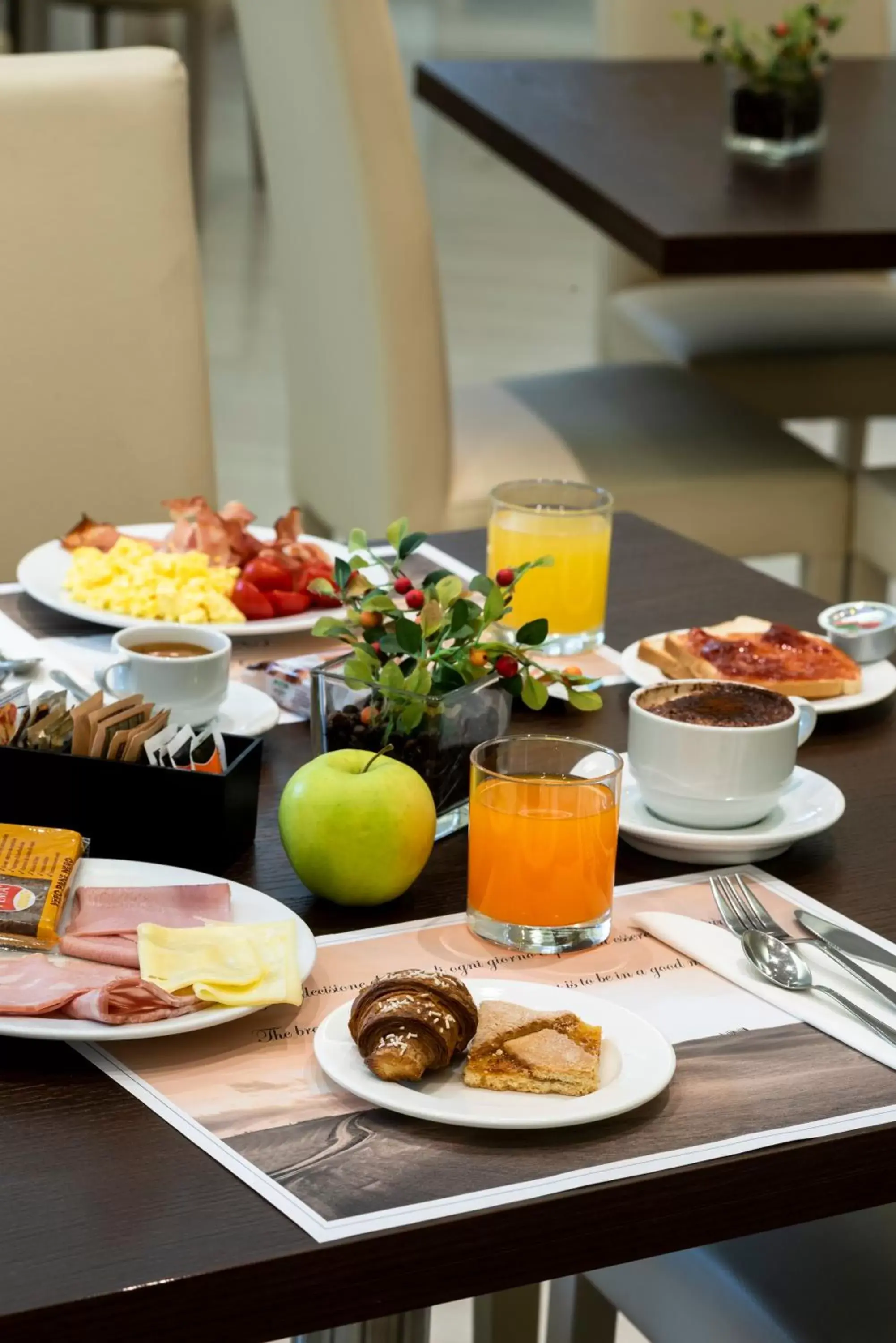 Food close-up, Breakfast in Hotel Executive