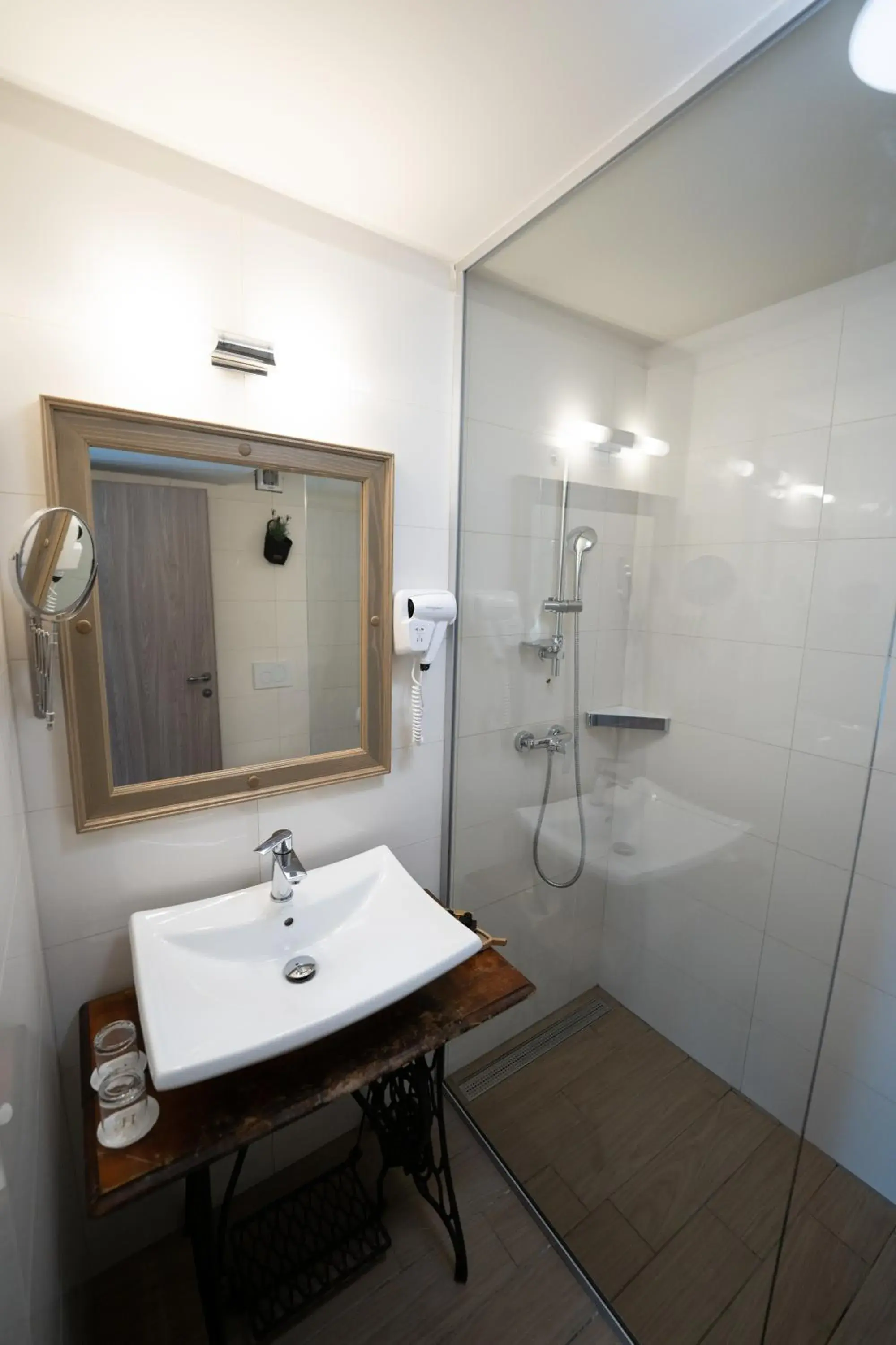 Shower, Bathroom in Hotel Piran