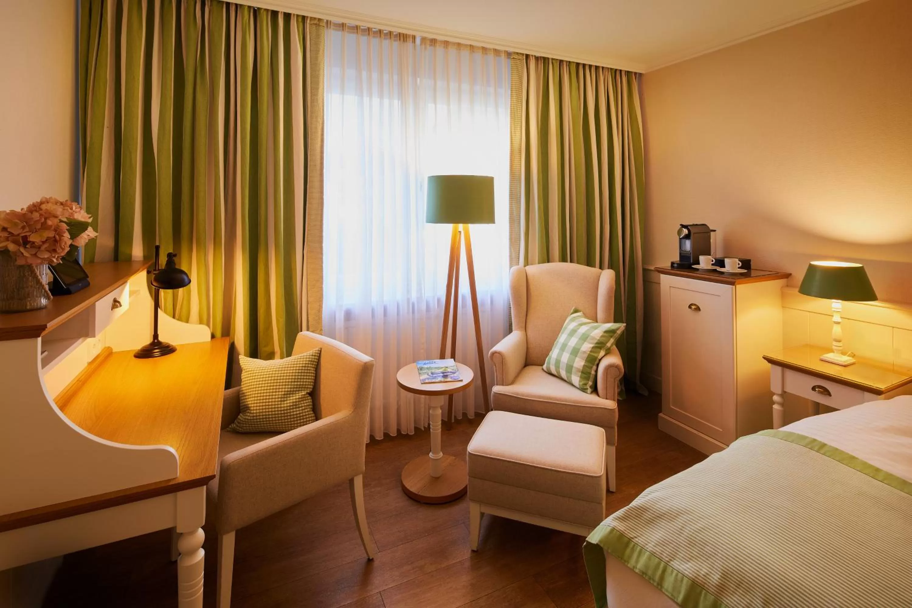 Bed in Fuchsbau Romantik Hotel & SPA Restaurant & FOX Bar