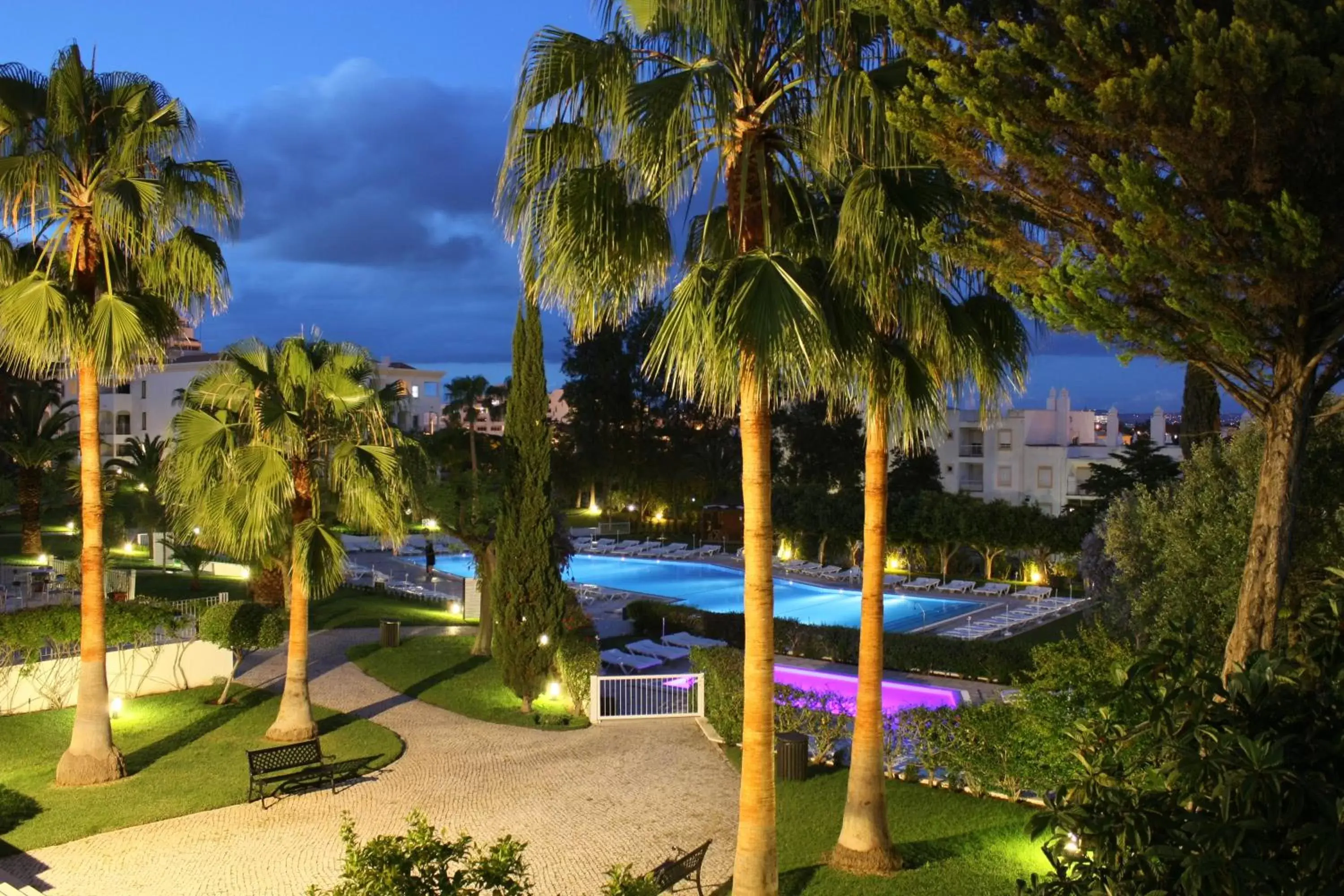 Night, Pool View in Vila Petra