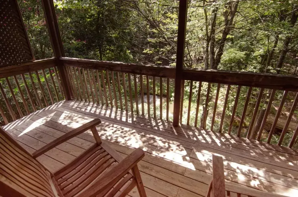 View (from property/room), Balcony/Terrace in Asheville Cabins of Willow Winds