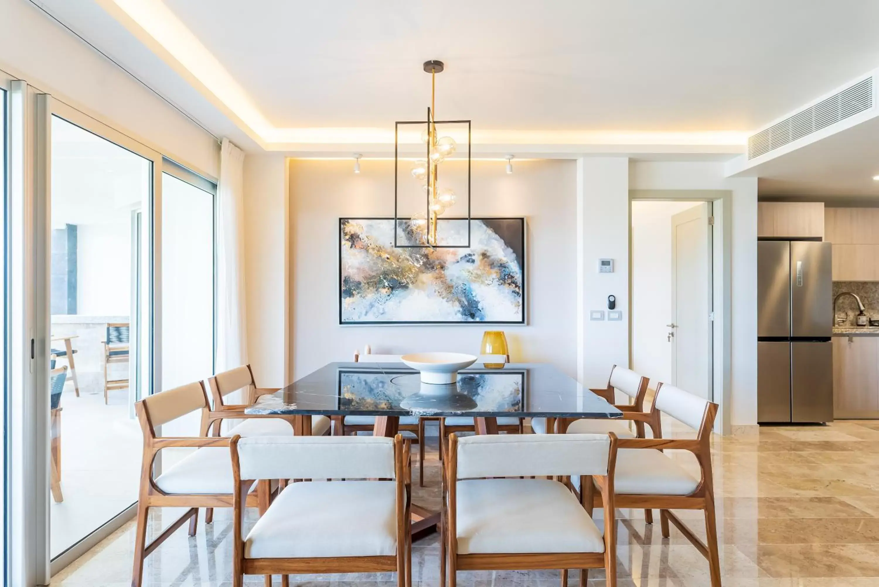 Dining Area in Mareazul Beach Front Condos At playa del Carmen