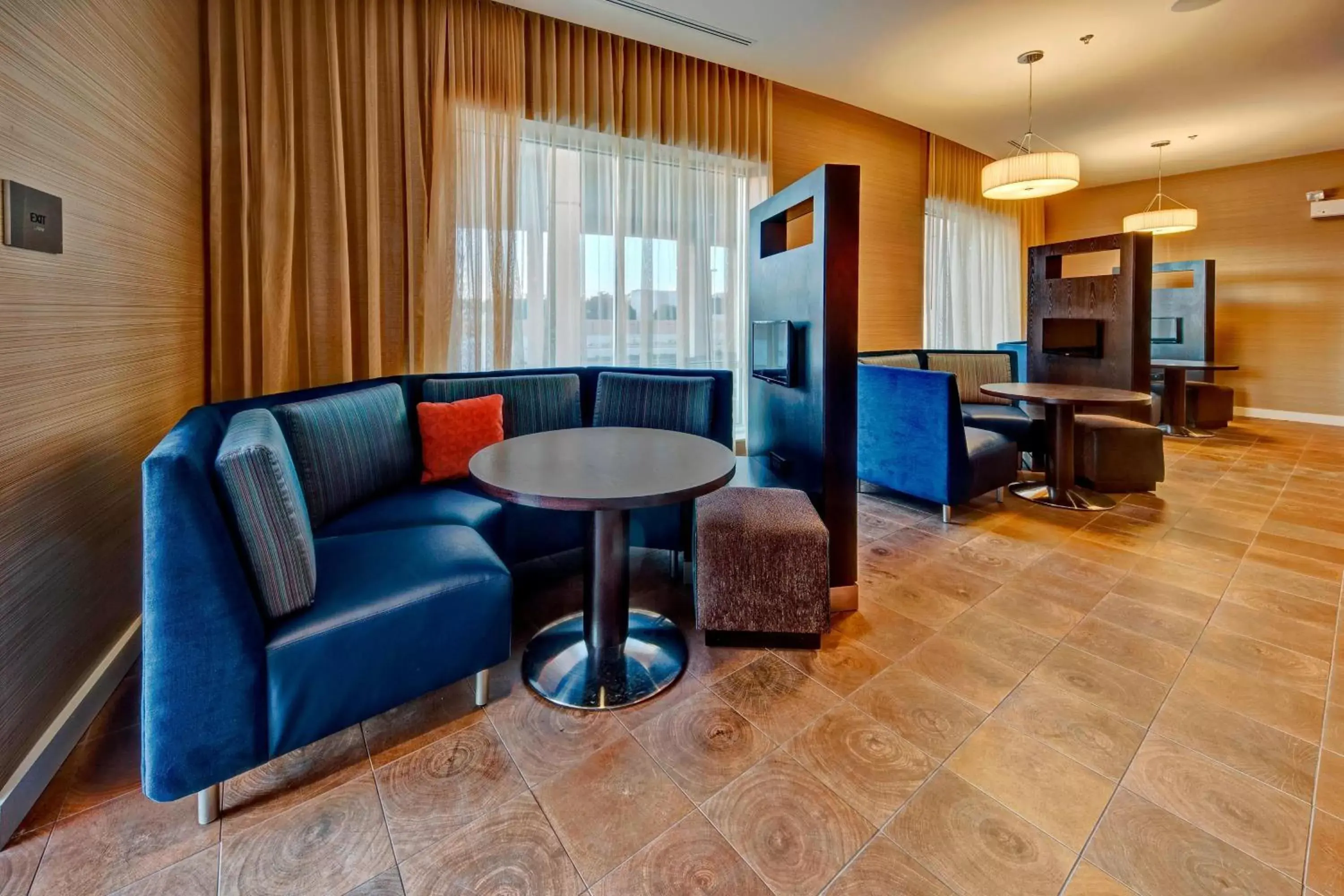 Other, Seating Area in Courtyard by Marriott Westbury Long Island