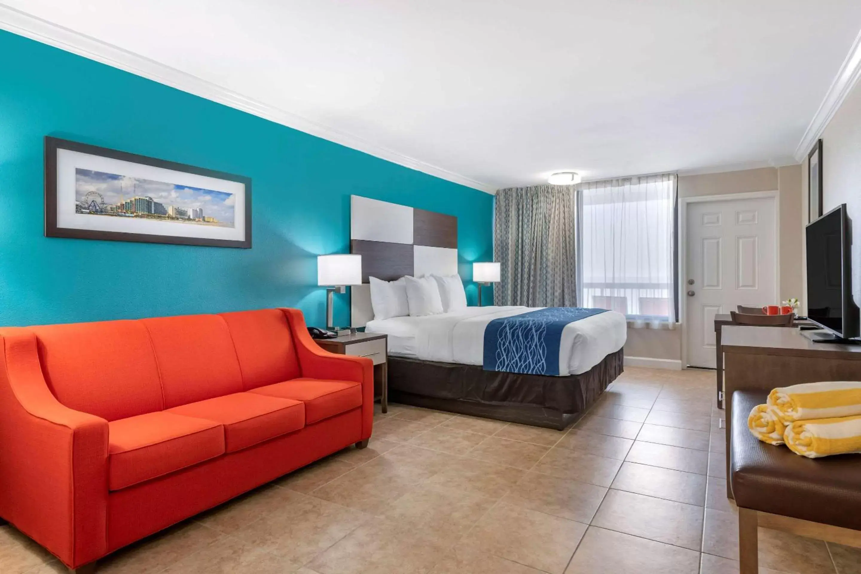 Photo of the whole room in Comfort Inn & Suites Daytona Beach Oceanfront