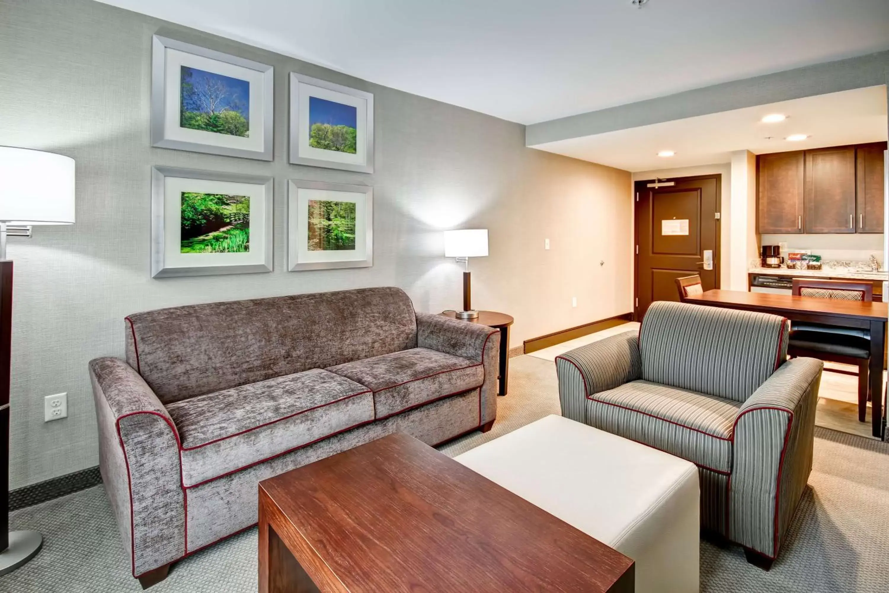 Living room, Seating Area in Homewood Suites by Hilton Bridgewater/Branchburg