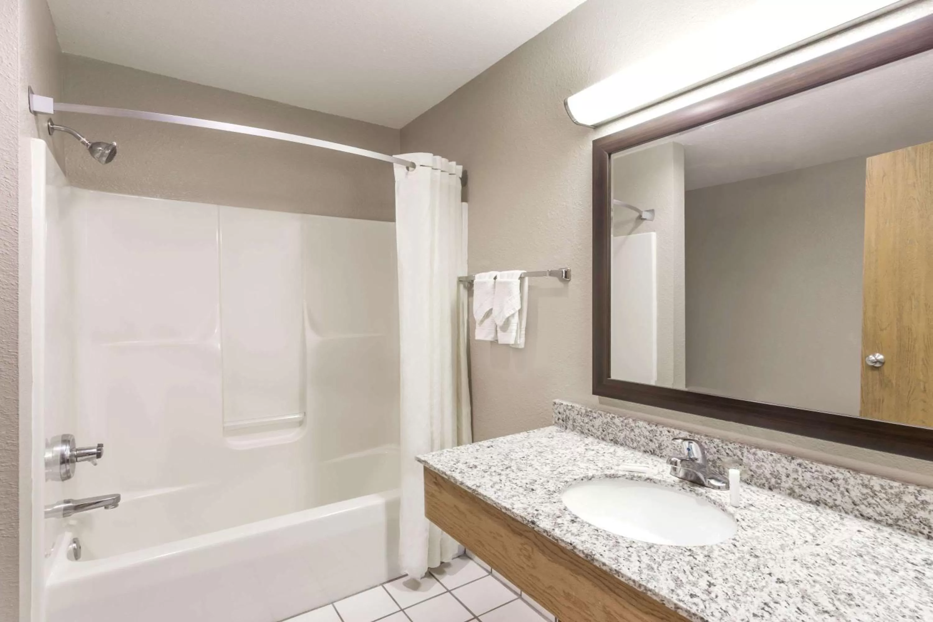 Bathroom in Super 8 by Wyndham Plymouth