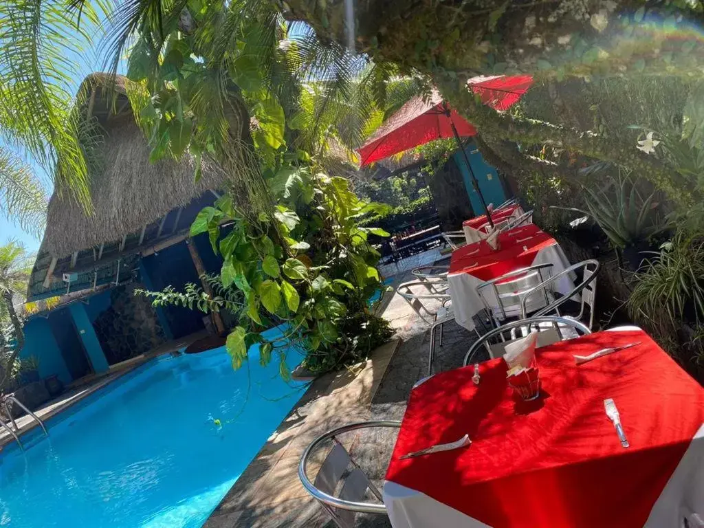 Pool View in Hotel Camino Surreal Xilitla