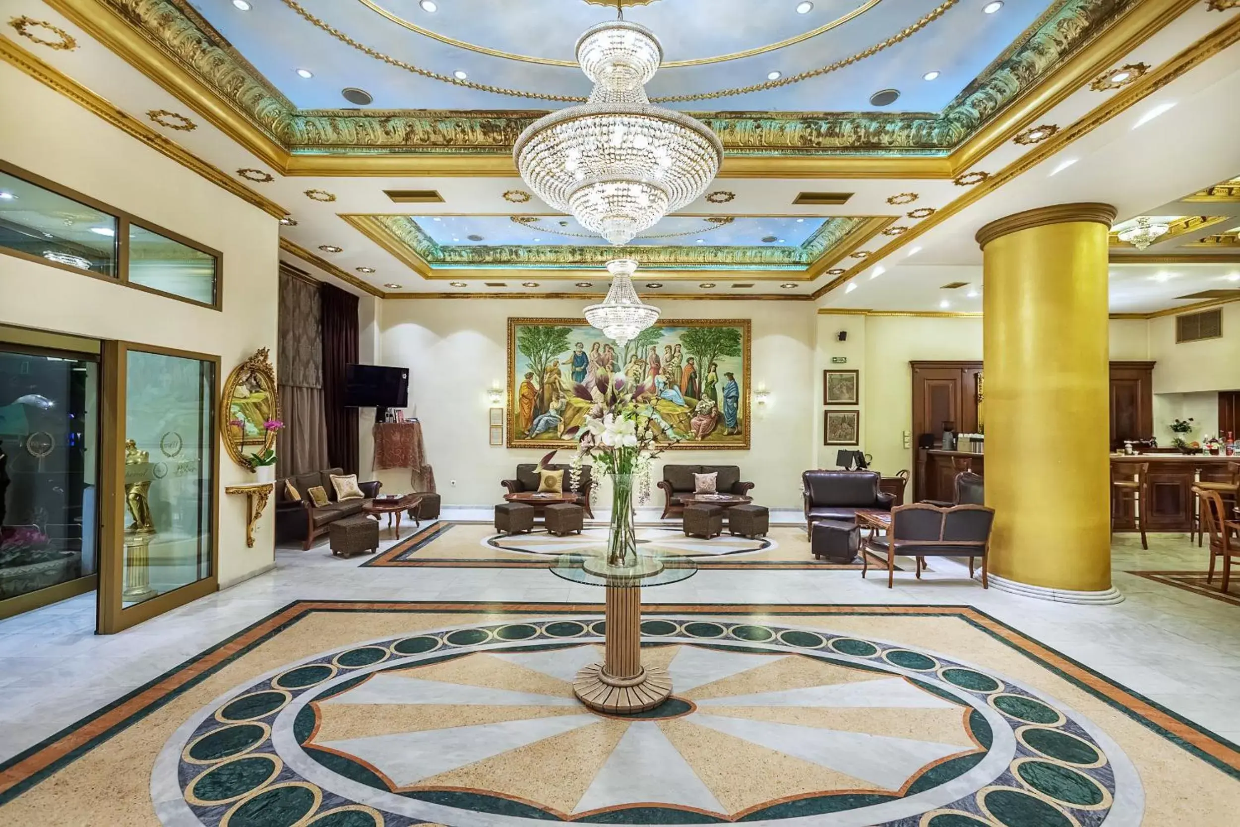 Lobby or reception, Lobby/Reception in Imperial Palace Classical Hotel Thessaloniki