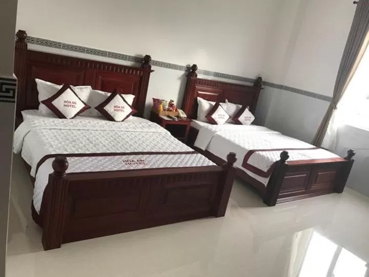 Bed in Hoa An Hotel