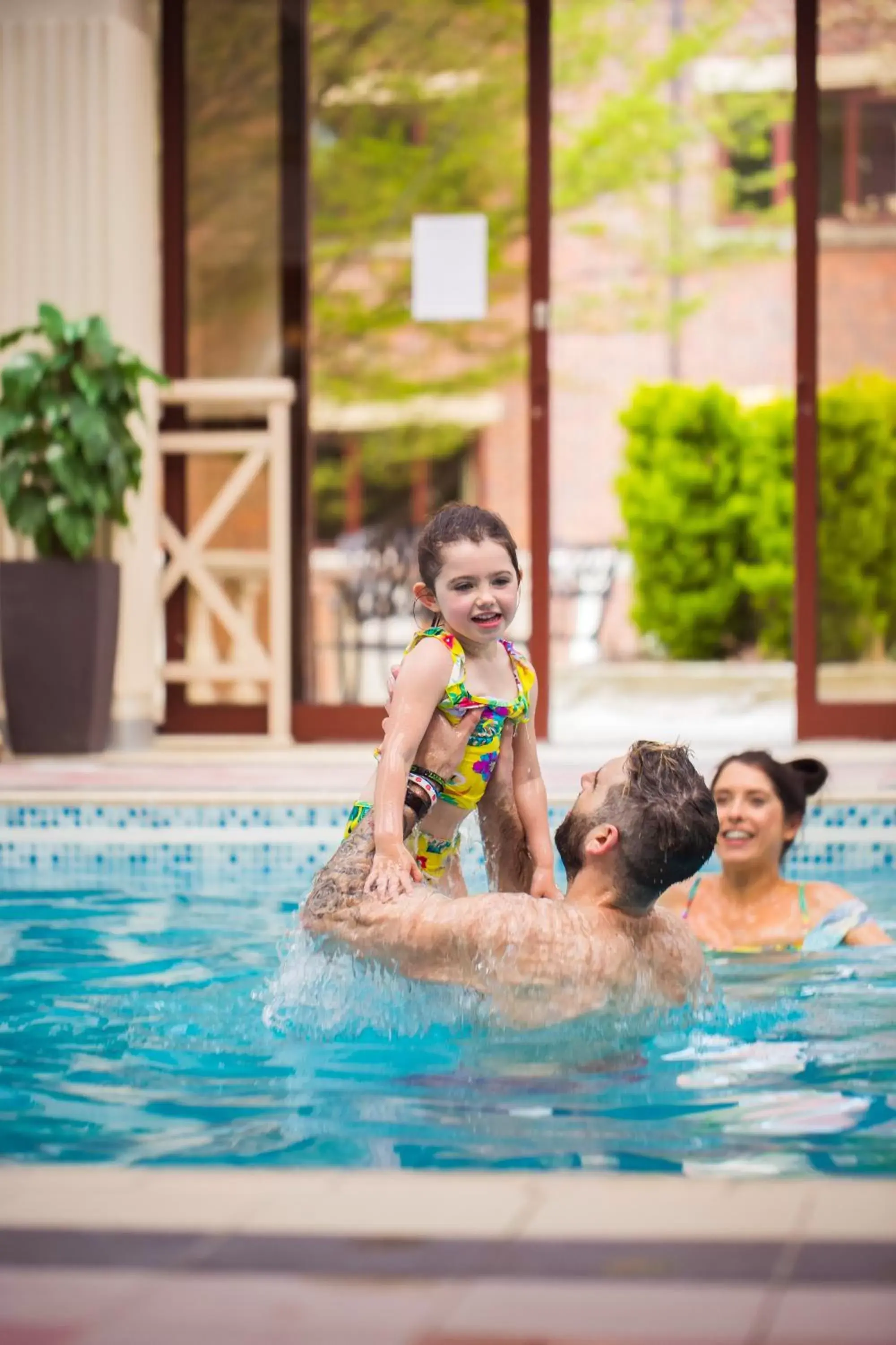 Family, Swimming Pool in Redworth Hall Hotel- Part of the Cairn Collection