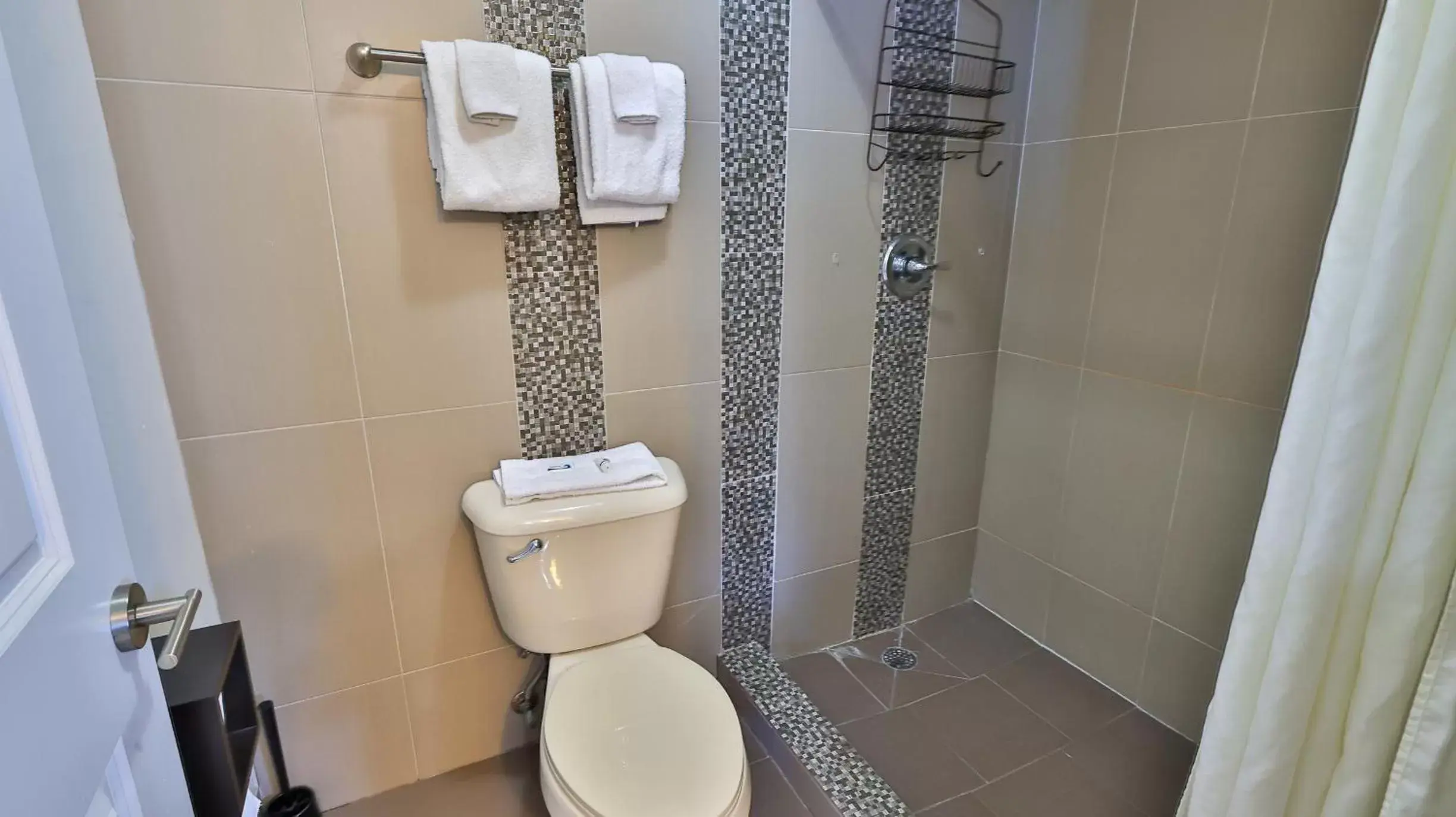 Shower, Bathroom in Driftwood Beach Motel