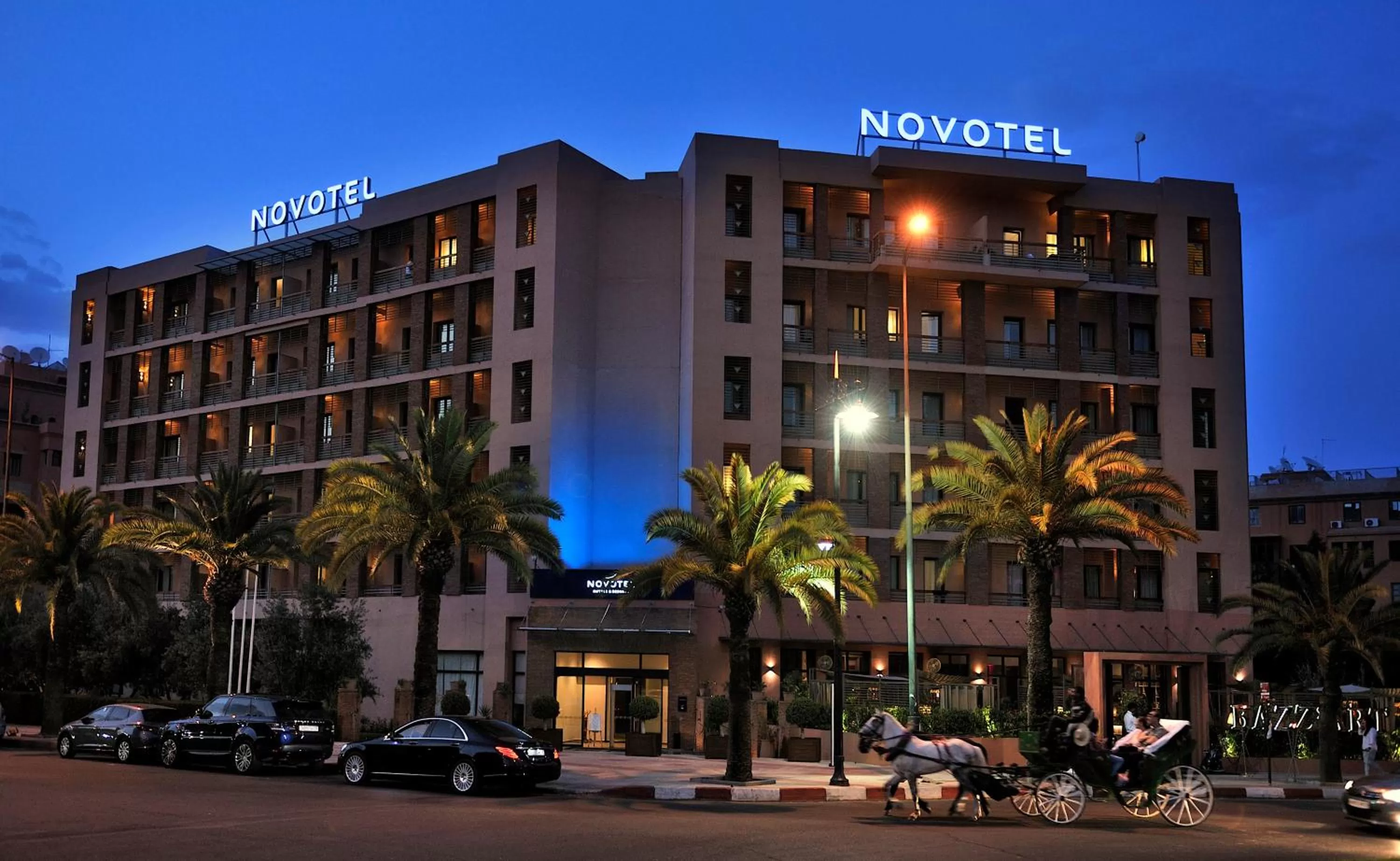 Sunset in Novotel Marrakech Hivernage
